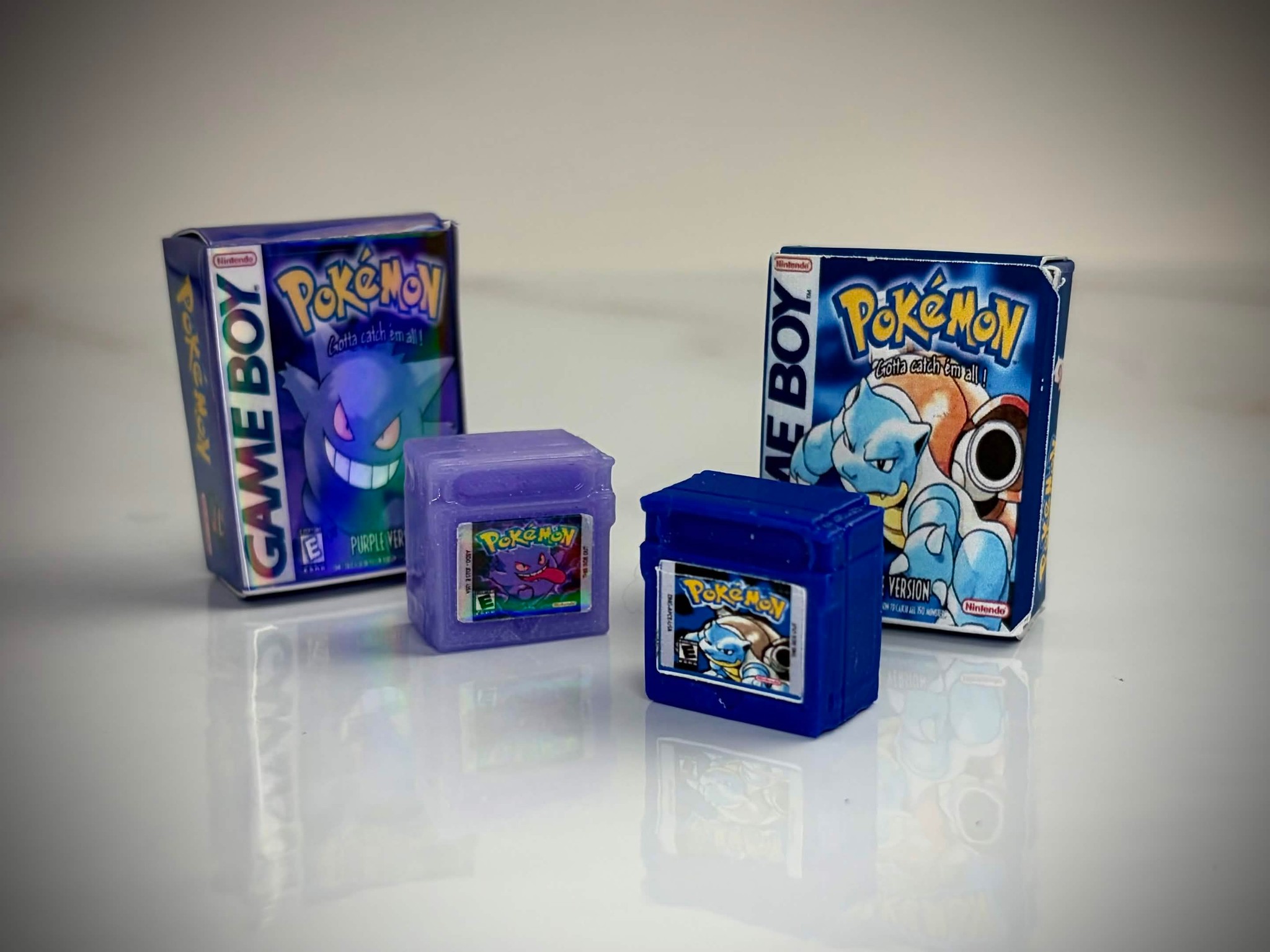 Artisan Keycap - Gameboy Pokemon Purple - Gengar Cartridge Artisan Keycap - 3d Printed