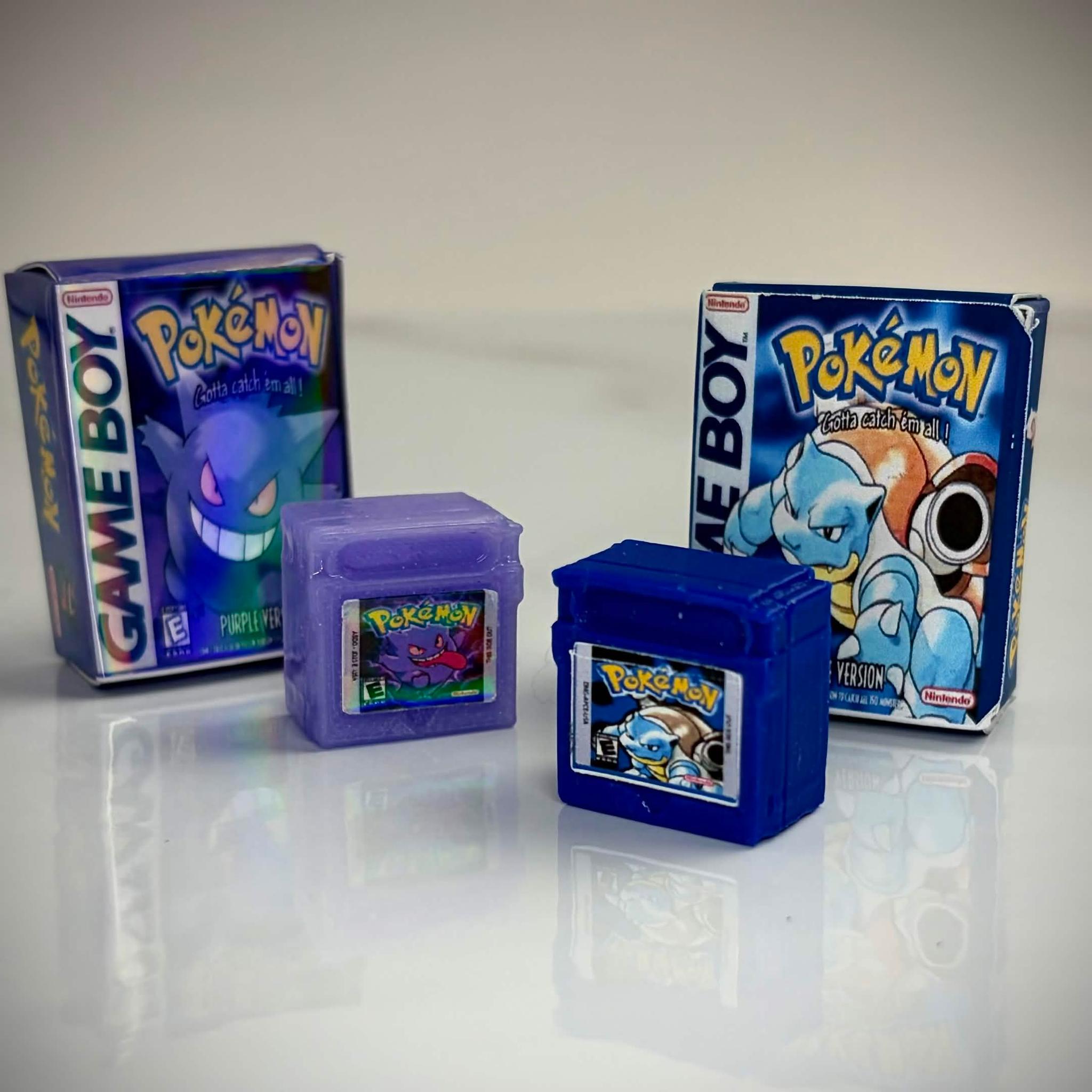 Artisan Keycap - Gameboy Pokemon Purple - Gengar Cartridge Artisan Keycap - 3d Printed