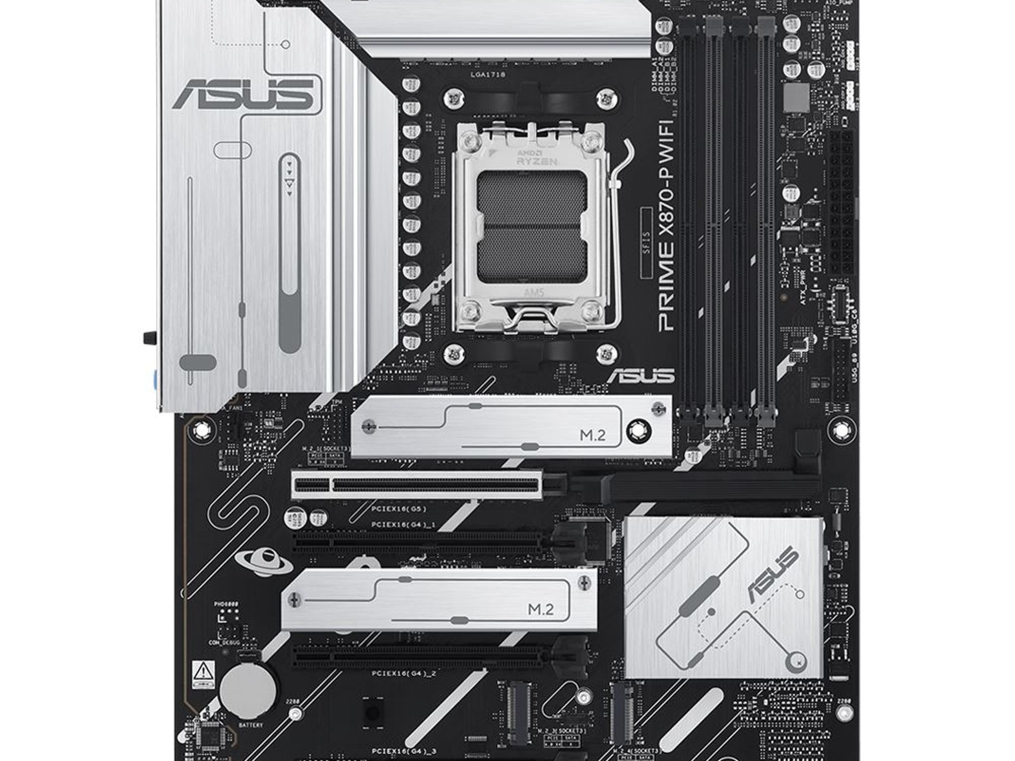 ASUS X870-P Prime WiFi AMD AM5 ATX Motherboard High End Desktop Gaming