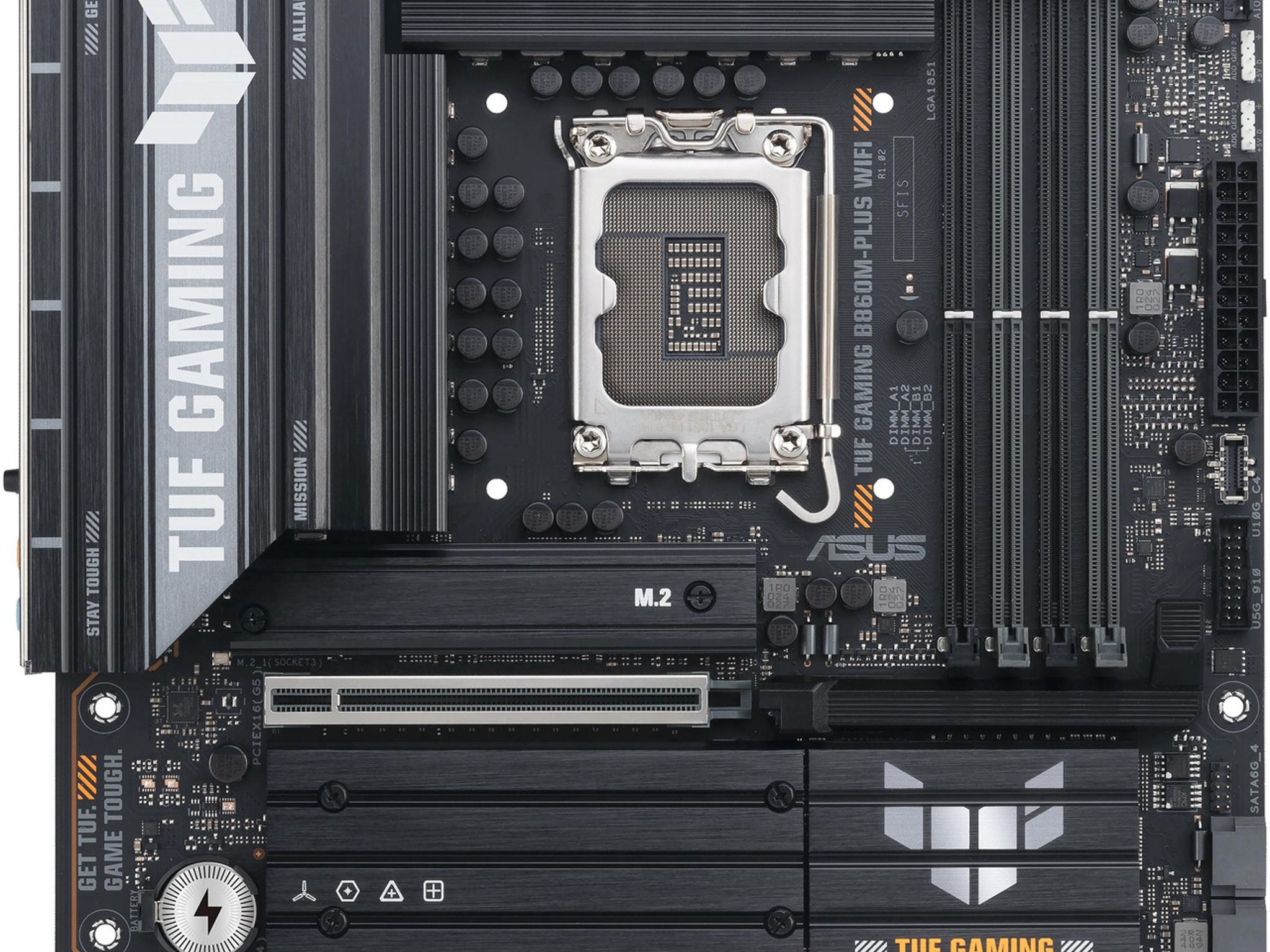 ASUS TUF GAMING B860M-PLUS WIFI Intel B860 LGA 1851 microATX DDR5 Motherboard