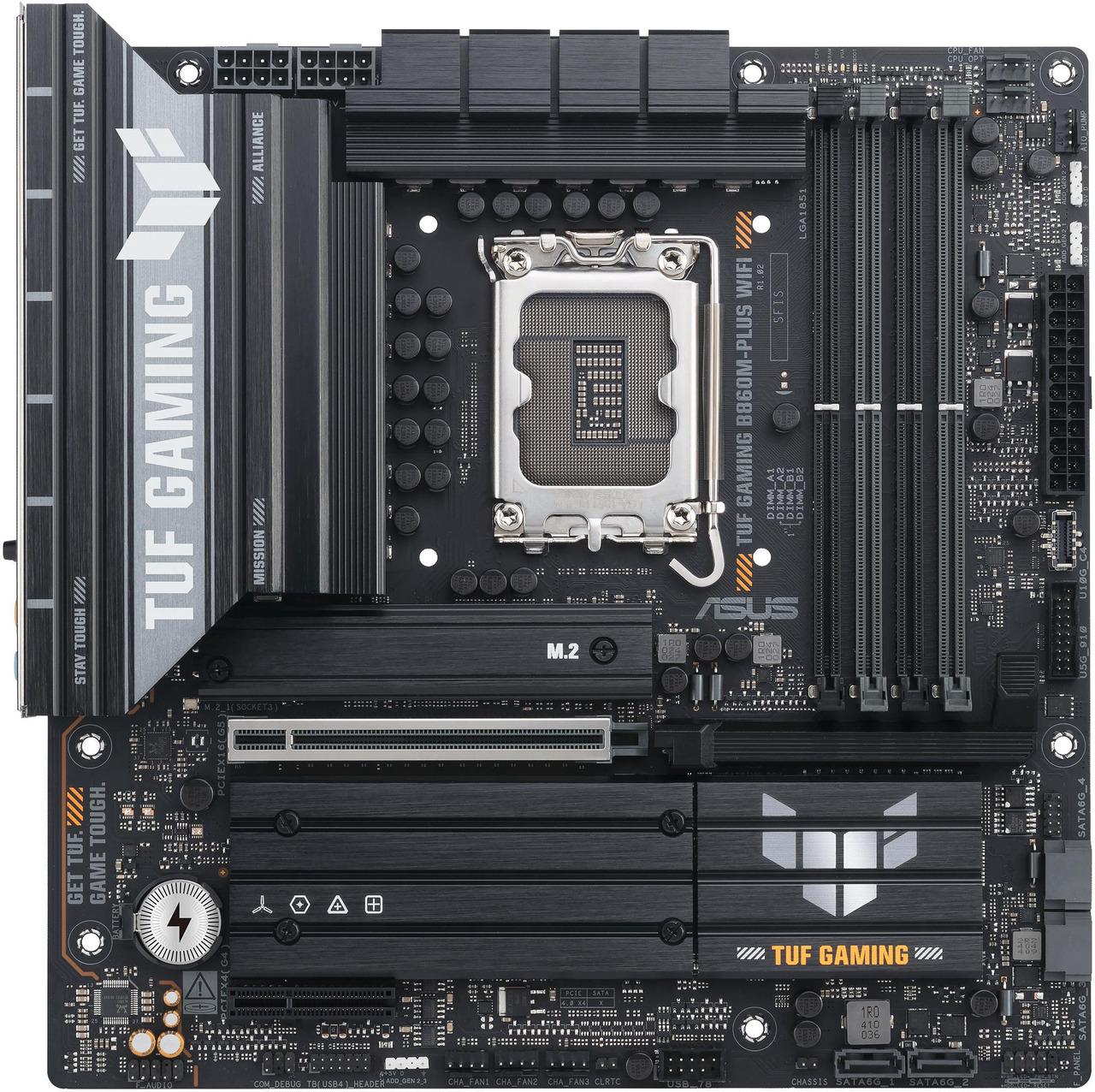 ASUS TUF GAMING B860M-PLUS WIFI Intel B860 LGA 1851 microATX DDR5 Motherboard