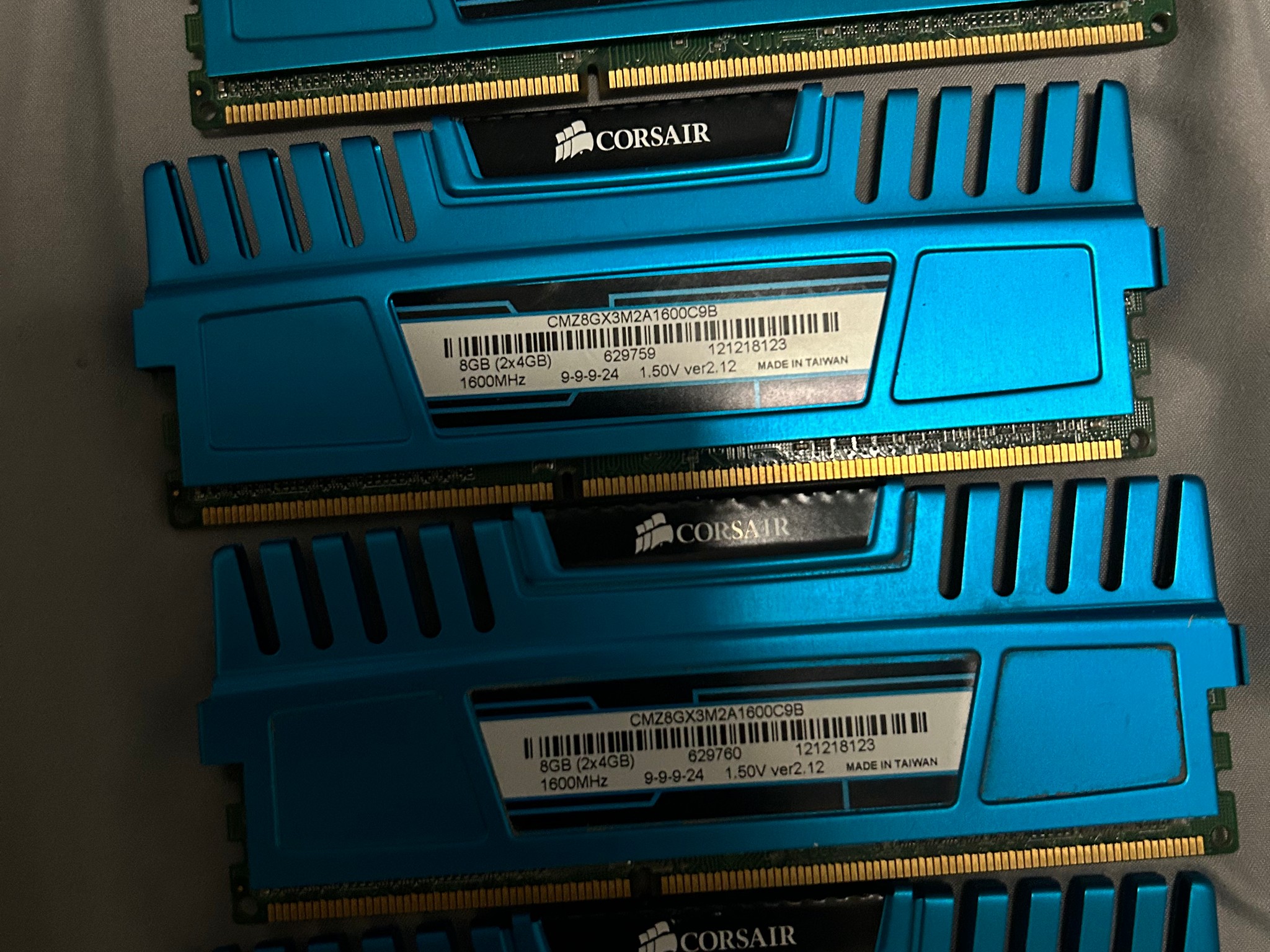 Corsair Vengeance 4x4gb DDR3 1600 MHz