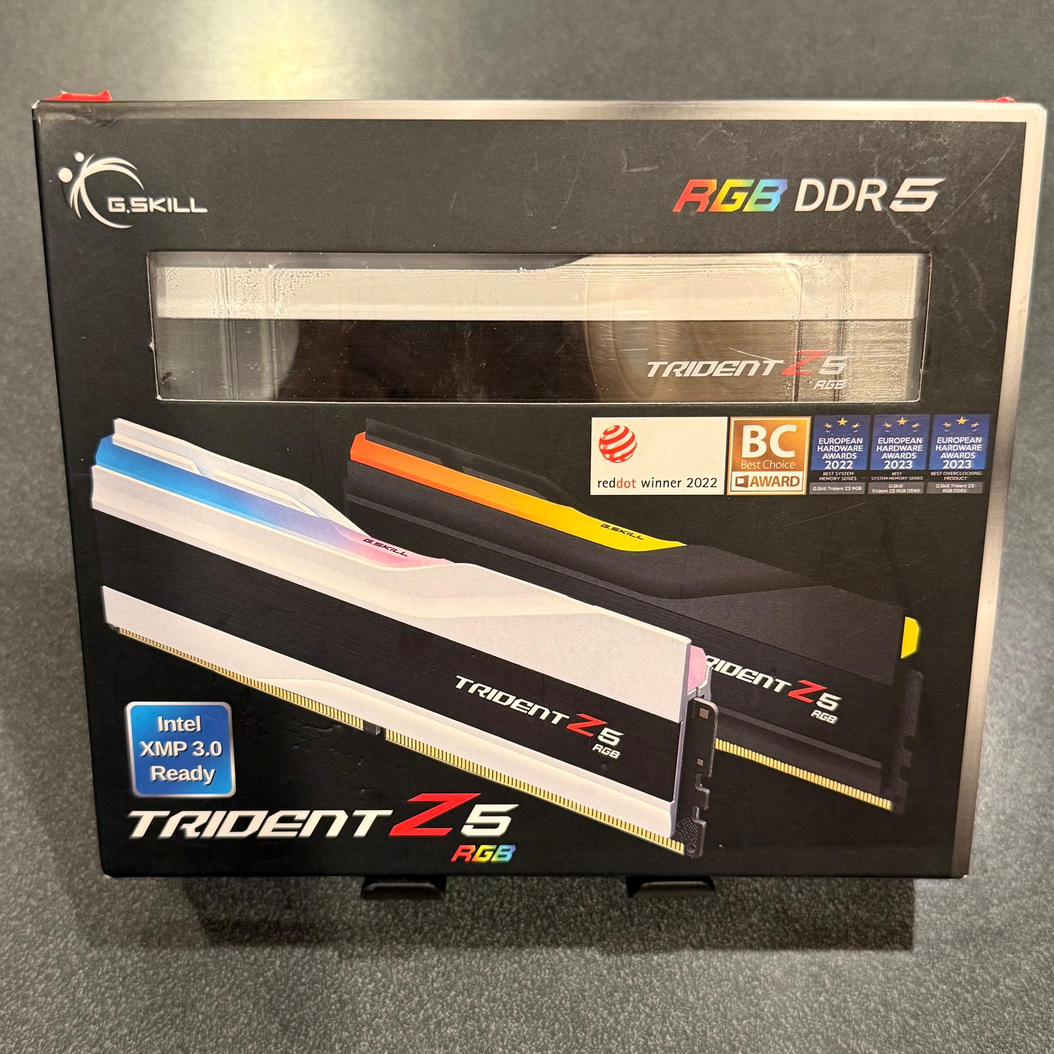 NEW 64GB 6400MHz CL32 White G.Skill Trident Z5 RGB (2x32GB) DDR5 RAM