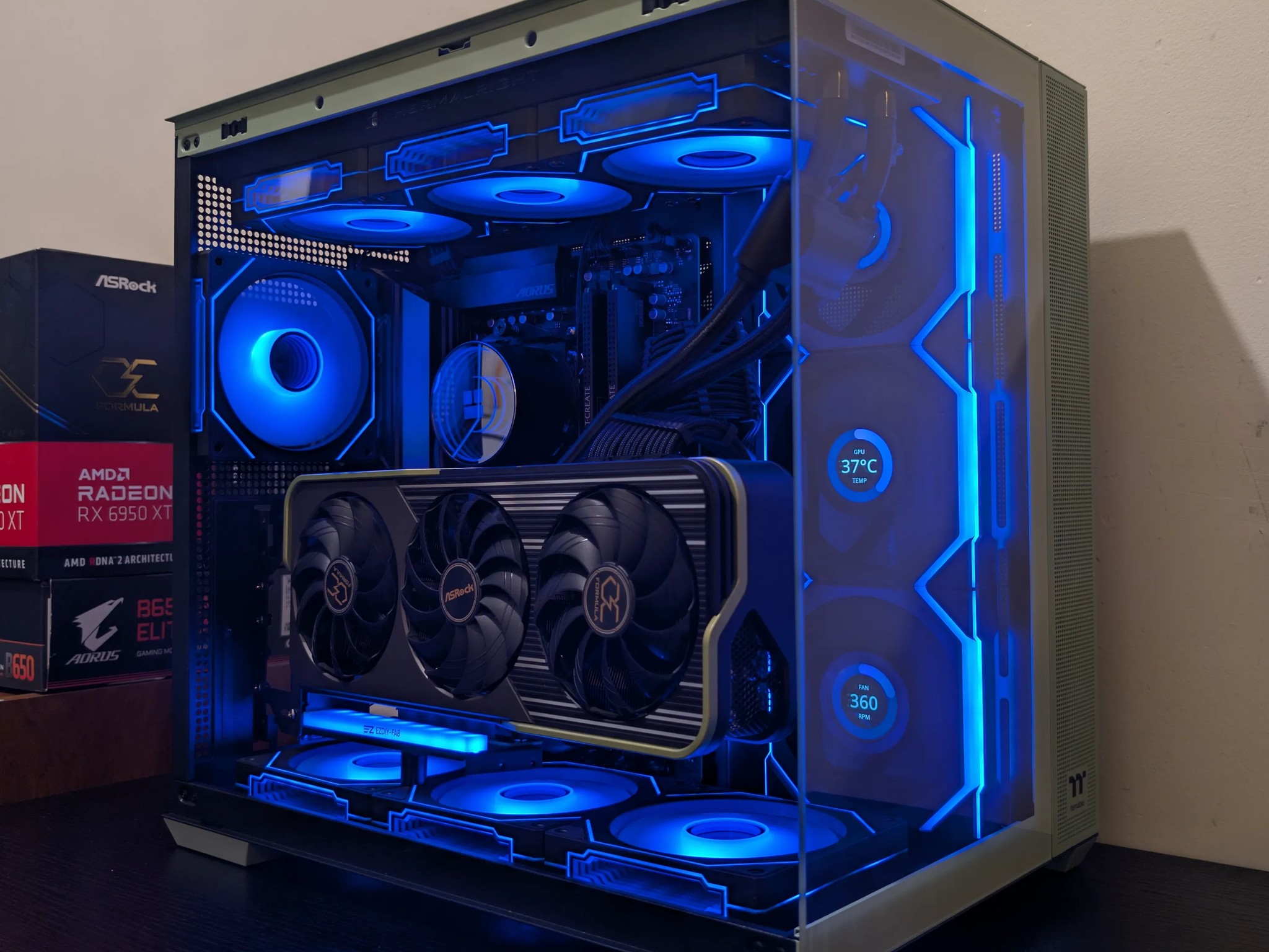 🍵Matcha Green Gaming PC | RX 6950XT | Ryzen 7 7700 | 2TB SSD | 32GB RAM | WiFi 6 & Bluetooth🍵
