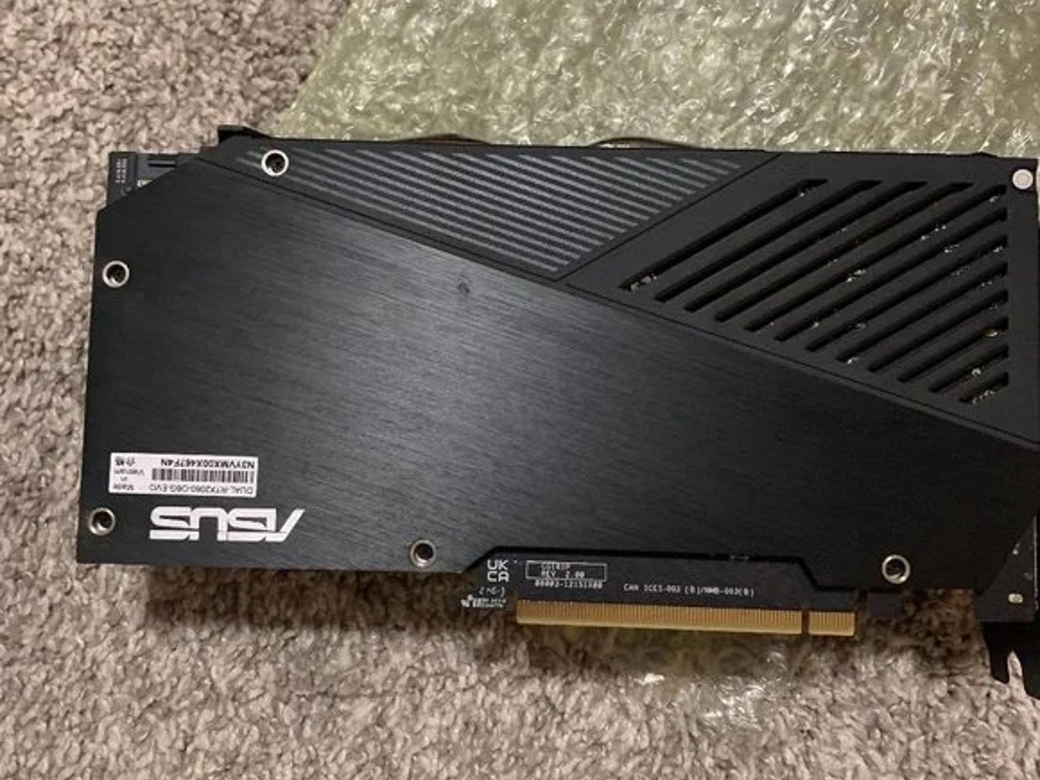 ASUS Nvidia 2060GPU, Lightly Used