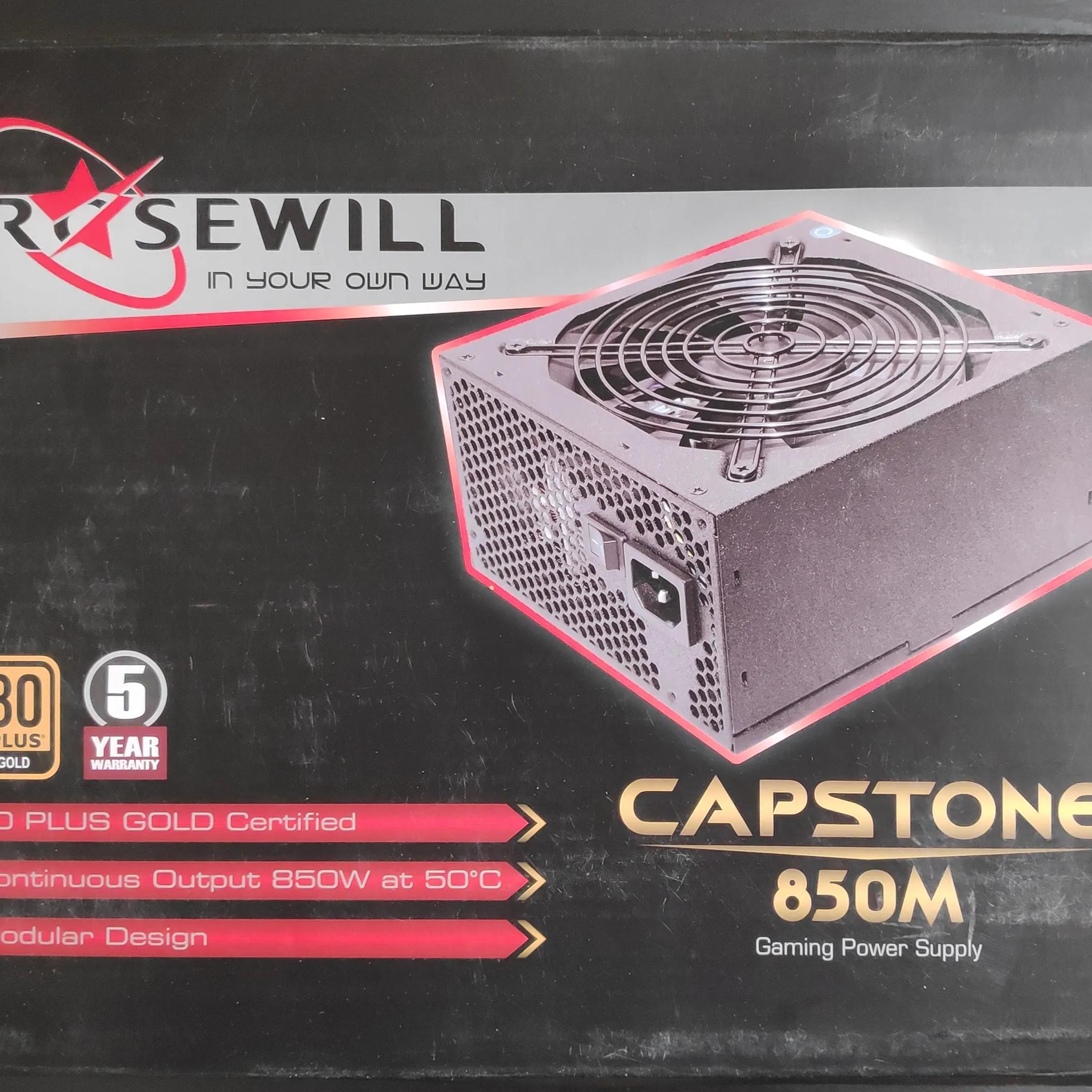 Rosewill Capstone 850M Semi-Modular 80 Plus Gold Power Supply