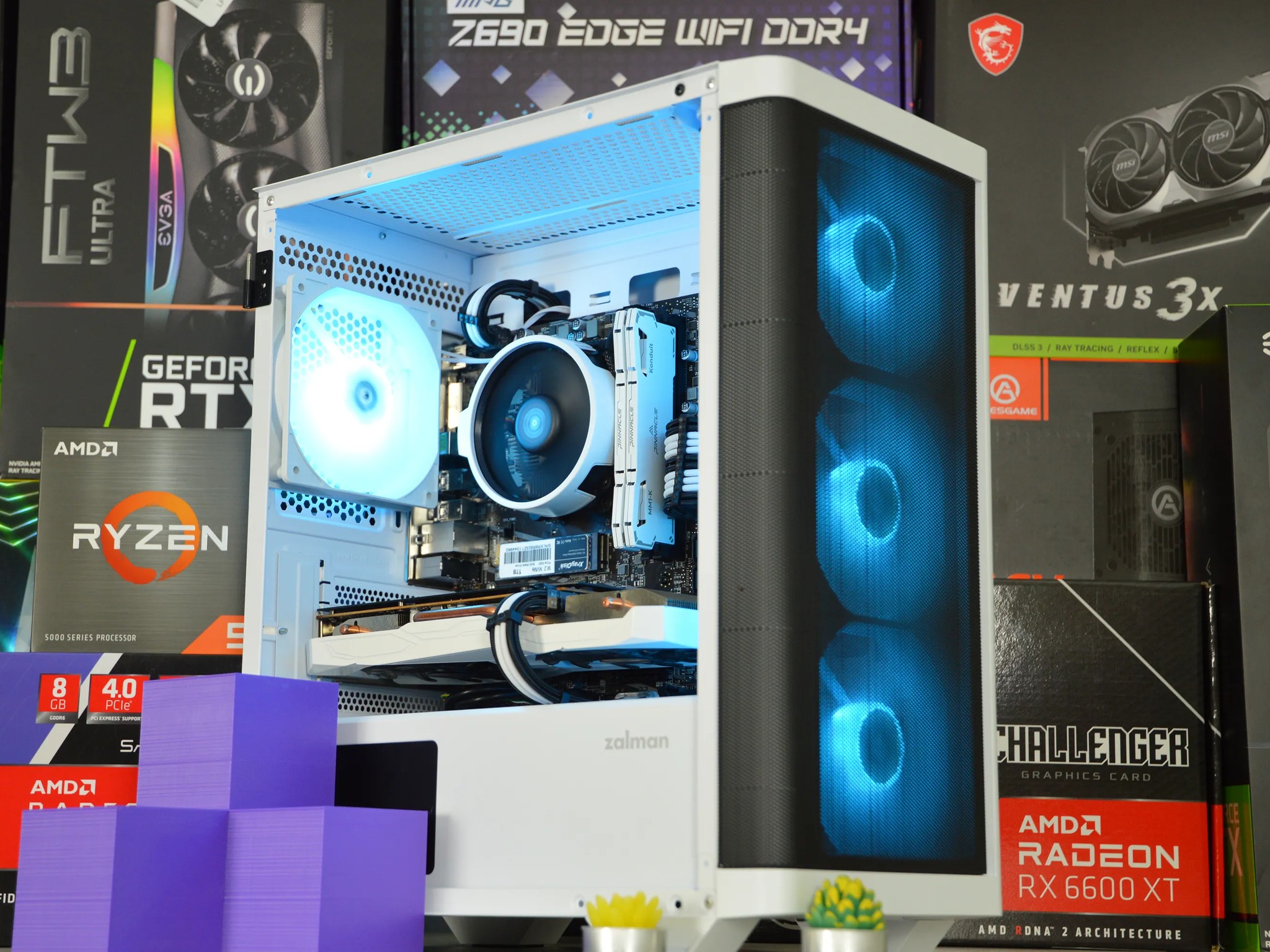 ☯️☯️| RX 6600XT 8GB | RYZEN 5 5500 | 16GB DDR4 RAM | 1TB NVME SSD | VaporWave |
