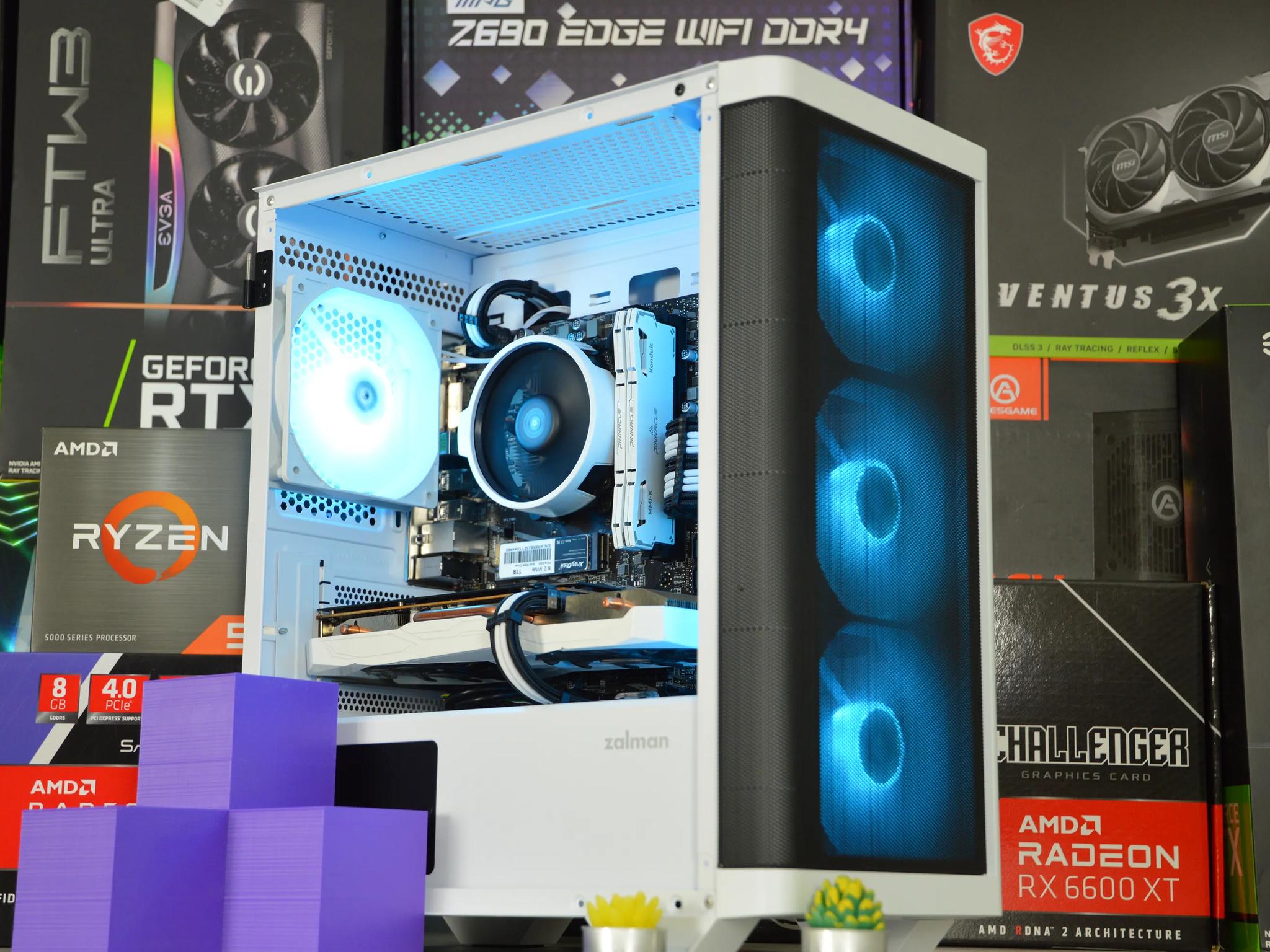 ☯️☯️| RX 6600XT 8GB | RYZEN 5 5500 | 16GB DDR4 RAM | 1TB NVME SSD | VaporWave |