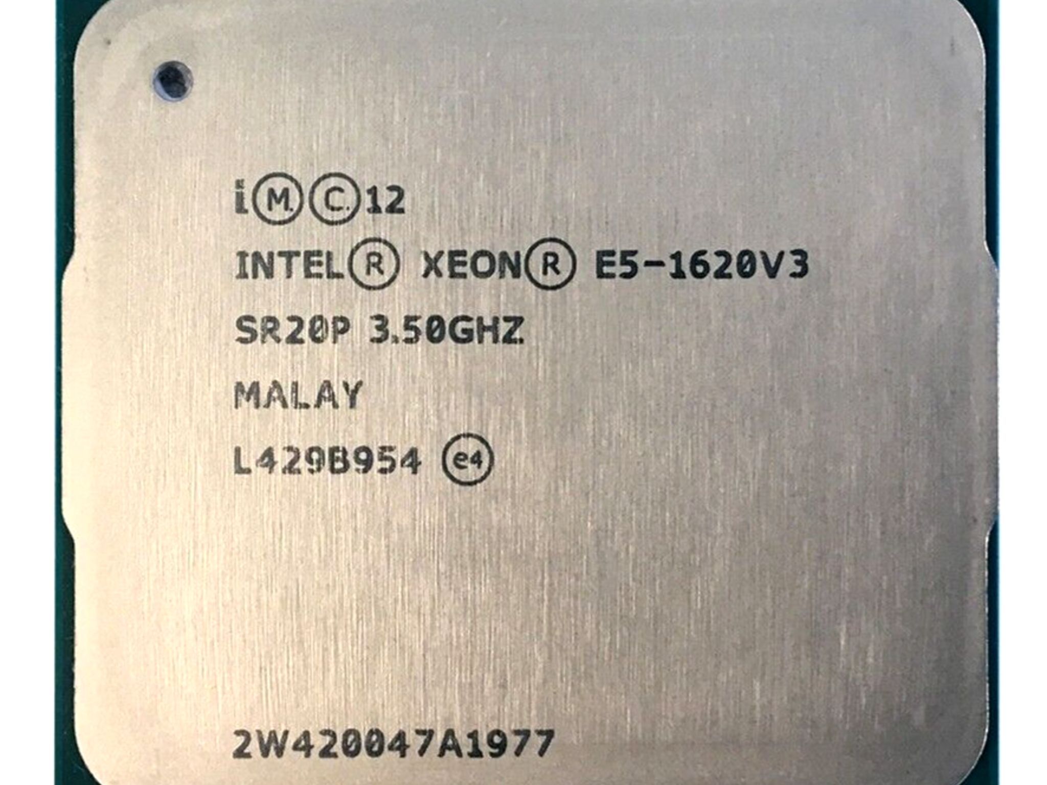 Intel Xeon E5-1620V3 Quad-Core 8-Thread Server CPU (10M Cache, 3.50GHz)