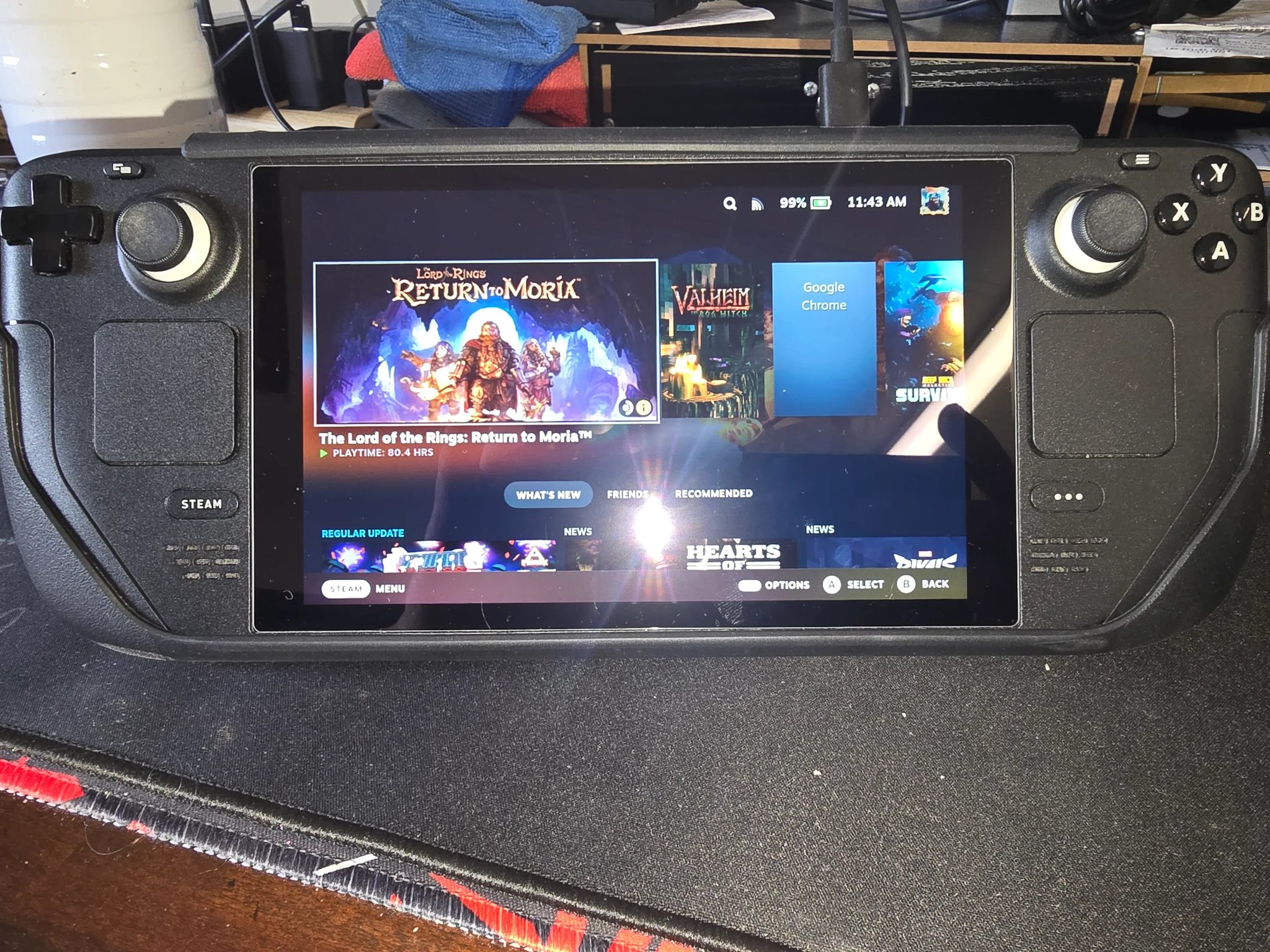 LCD Steam deck with case and dock