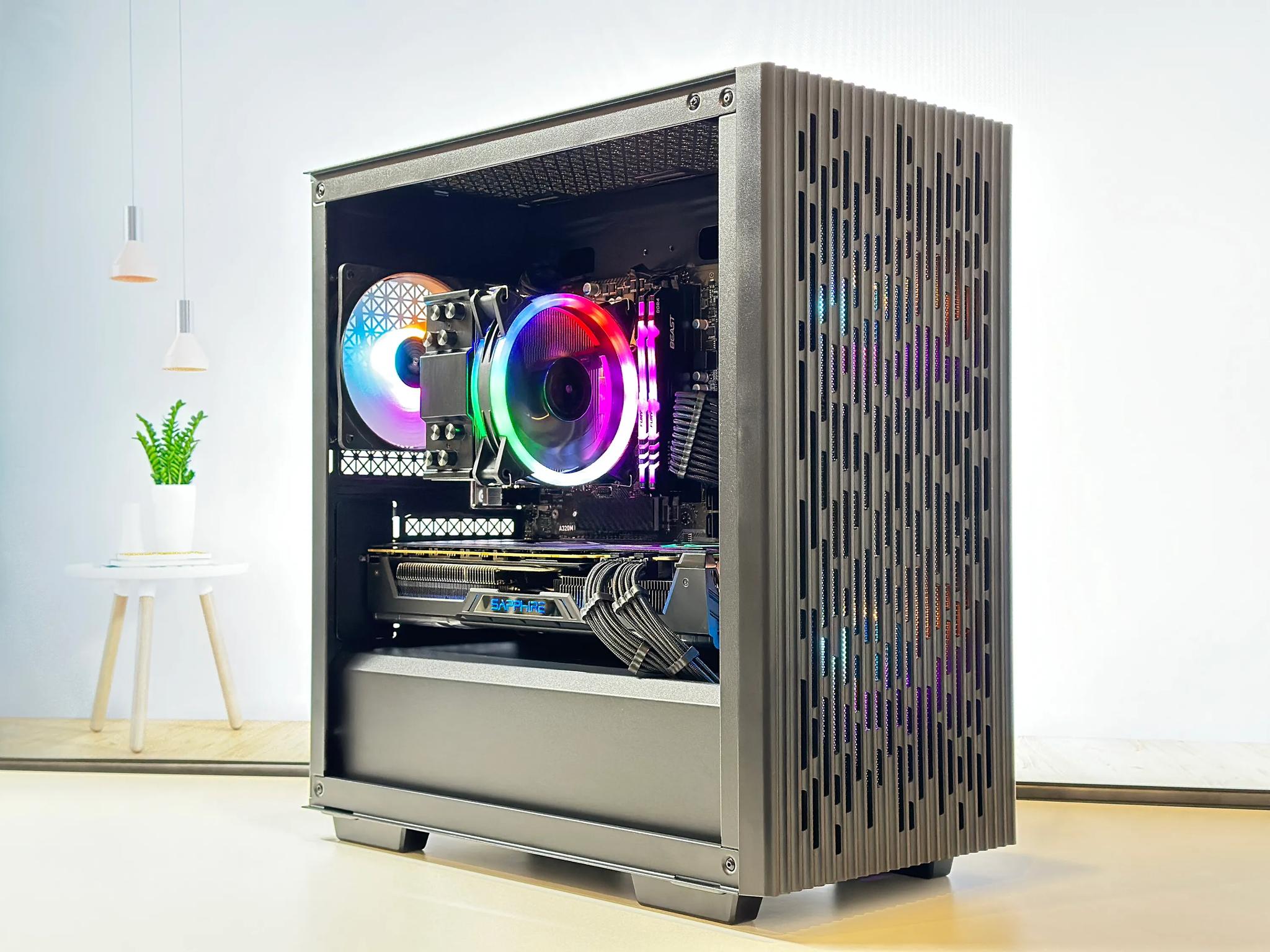 🪁Gaming PC🪁Radeon RX Vega 64 8GB HBM2🪁Ryzen 3500 6core🪁16GB DDR4🪁500GB SSD NVME