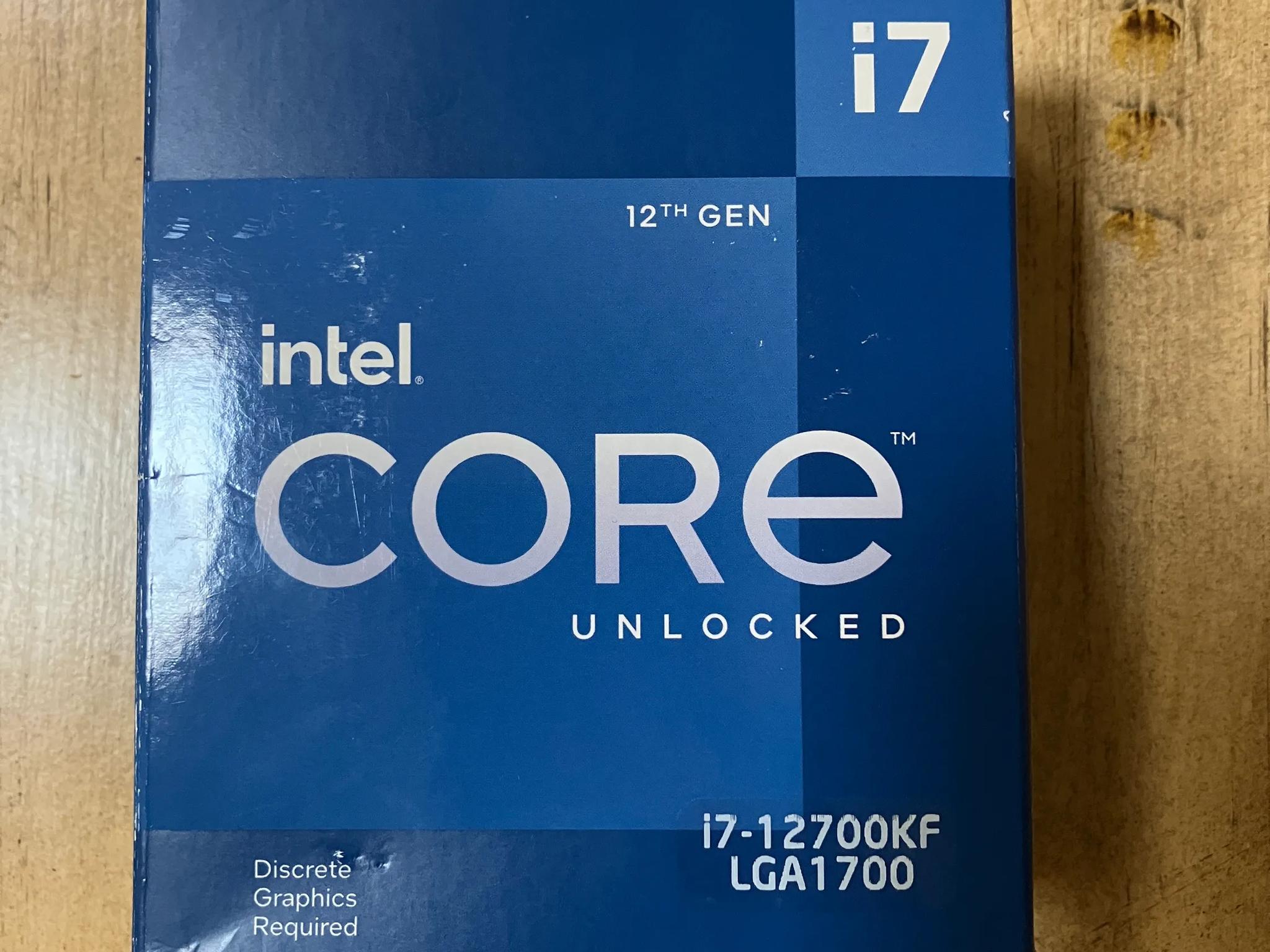 Intel 12th Gen i7 12700KF Gaming/Productivity CPU