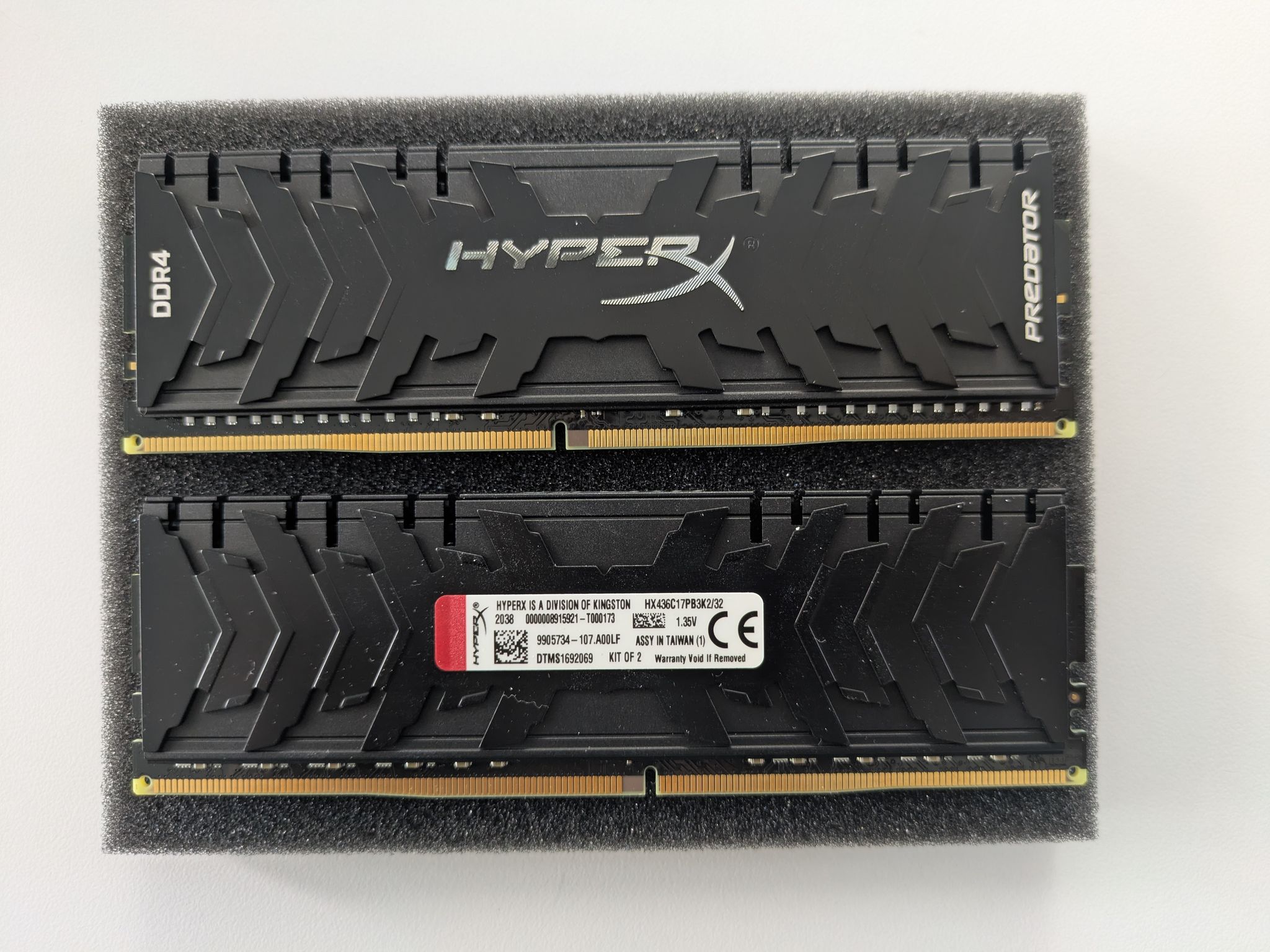 Kingston HyperX Predator 32GB DDR4-3600MHz CL17 288-pin UDIMM (2x16GB)
