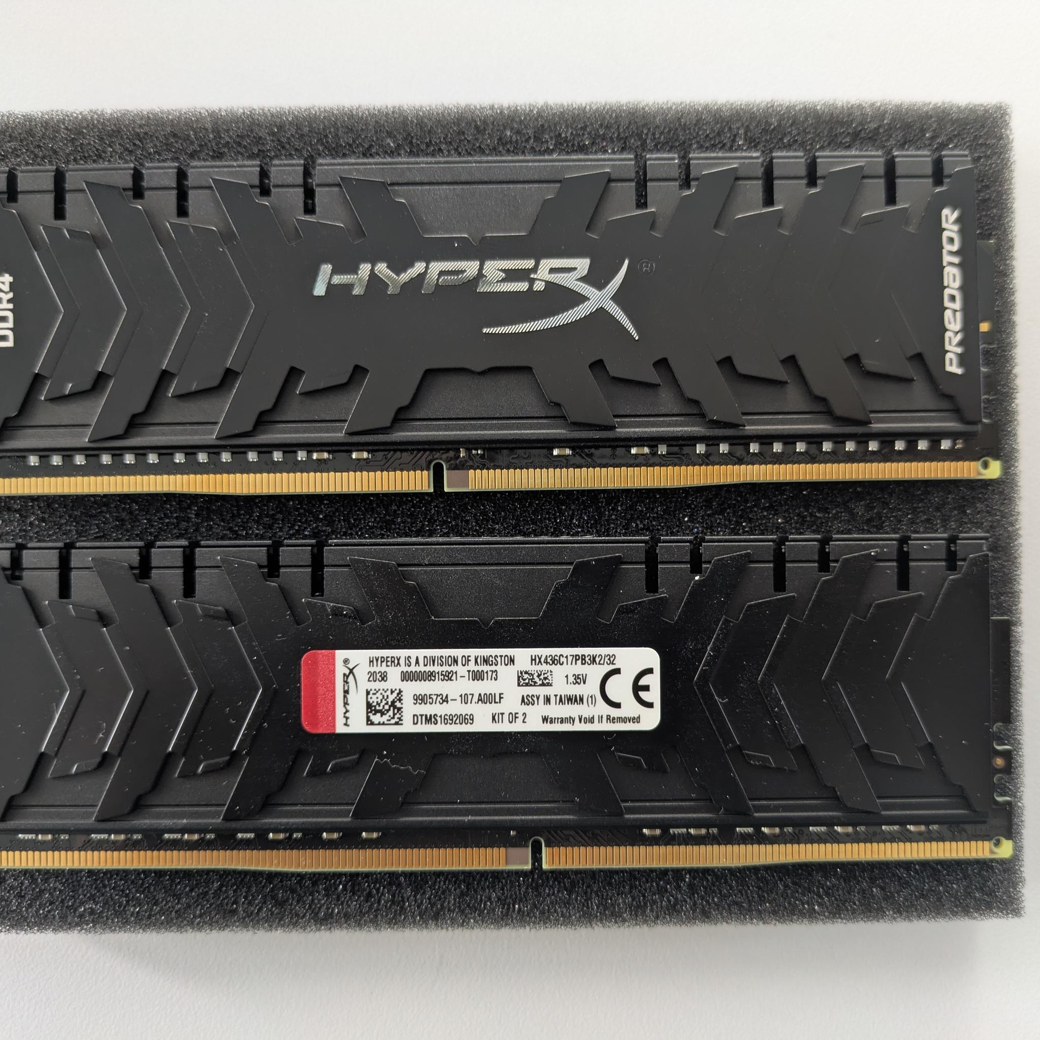 Kingston HyperX Predator 32GB DDR4-3600MHz CL17 288-pin UDIMM (2x16GB)