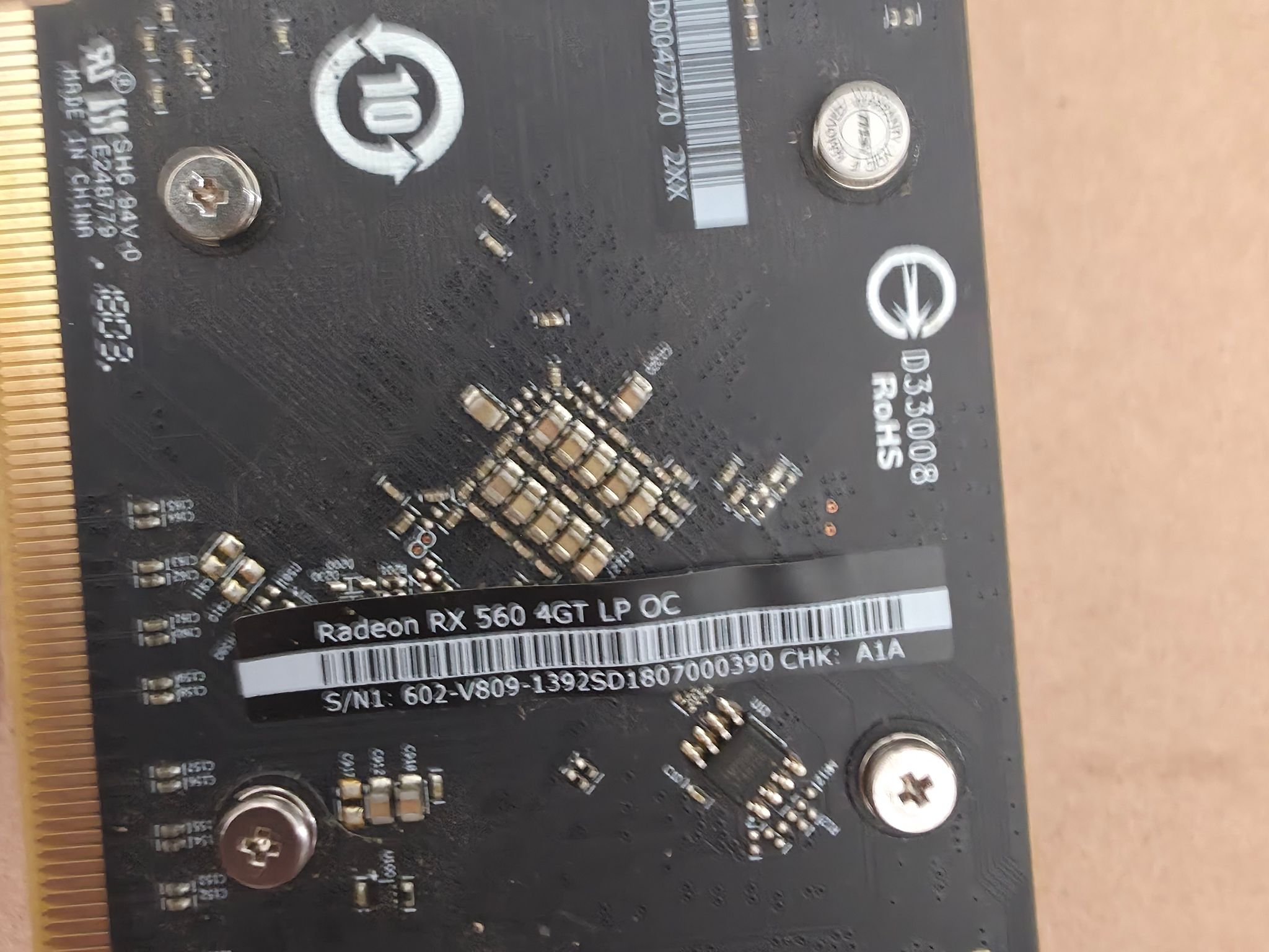 MSI Radeon RX 560 4GB LP OC (Low Profile)