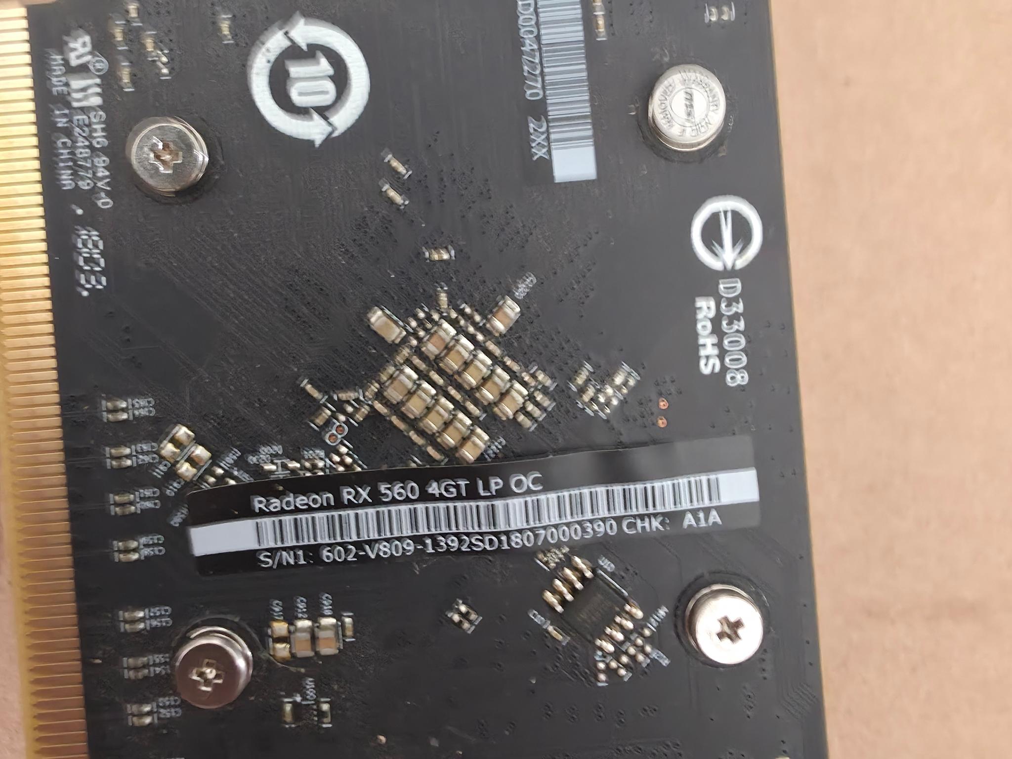 MSI Radeon RX 560 4GB LP OC (Low Profile)