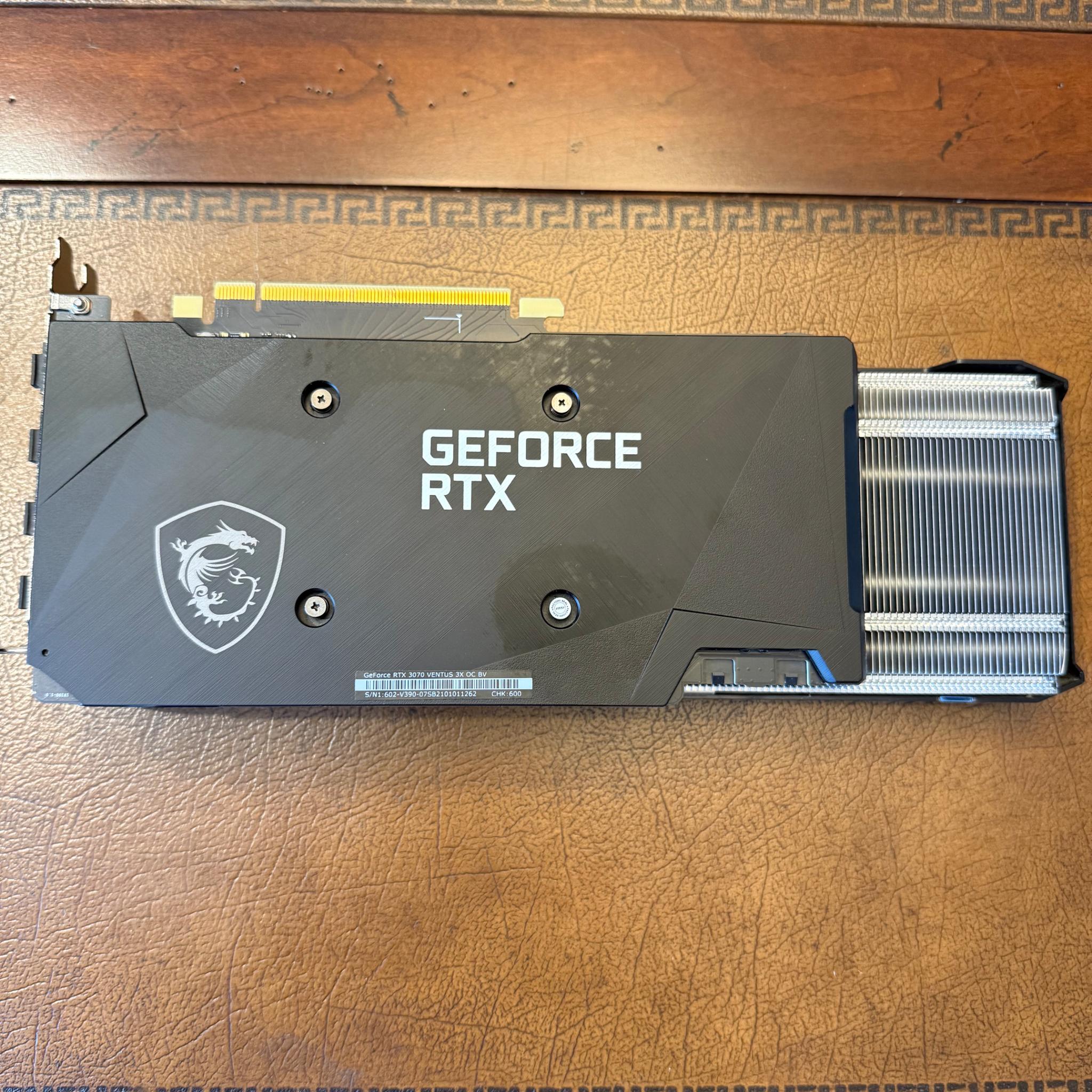 MSI GeForce RTX 3070 VENTUS 3X OC 8GB GDDR6 Graphics Card