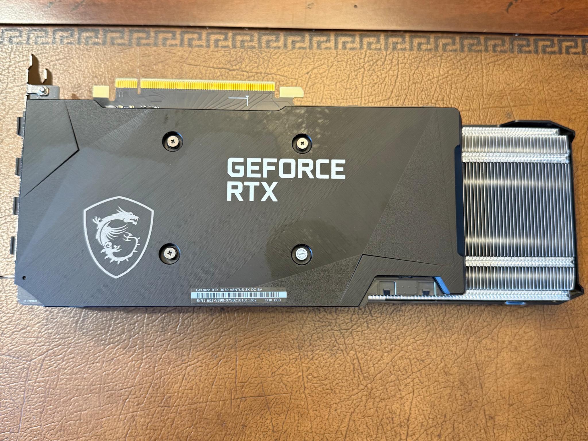 MSI GeForce RTX 3070 VENTUS 3X OC 8GB GDDR6 Graphics Card