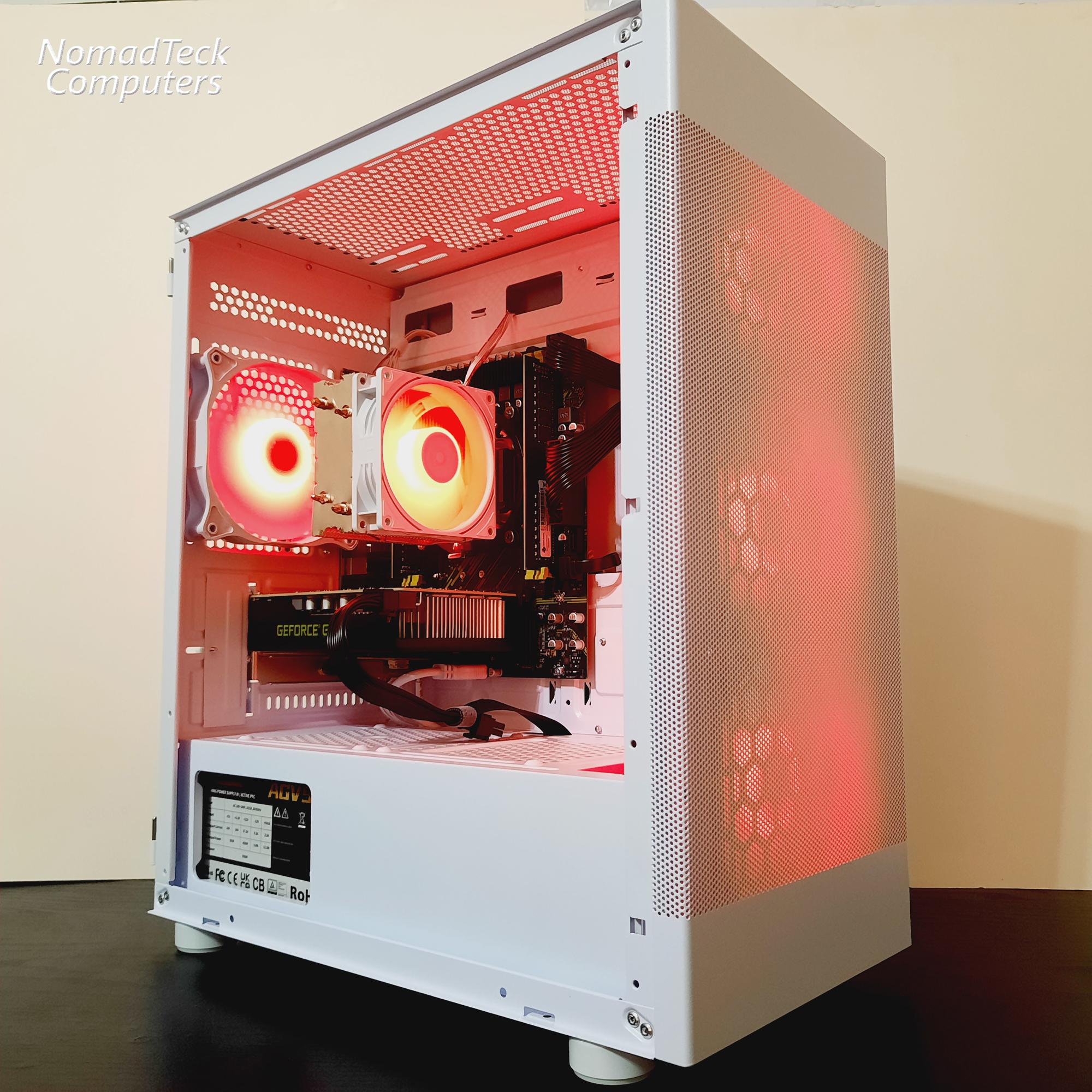 ❄️White Gaming PC wRGB - Intel Xeon 6-cores ● 16GB RAM ● 512GB SSD ● GTX 1660 Ti ● Great Value 1080p