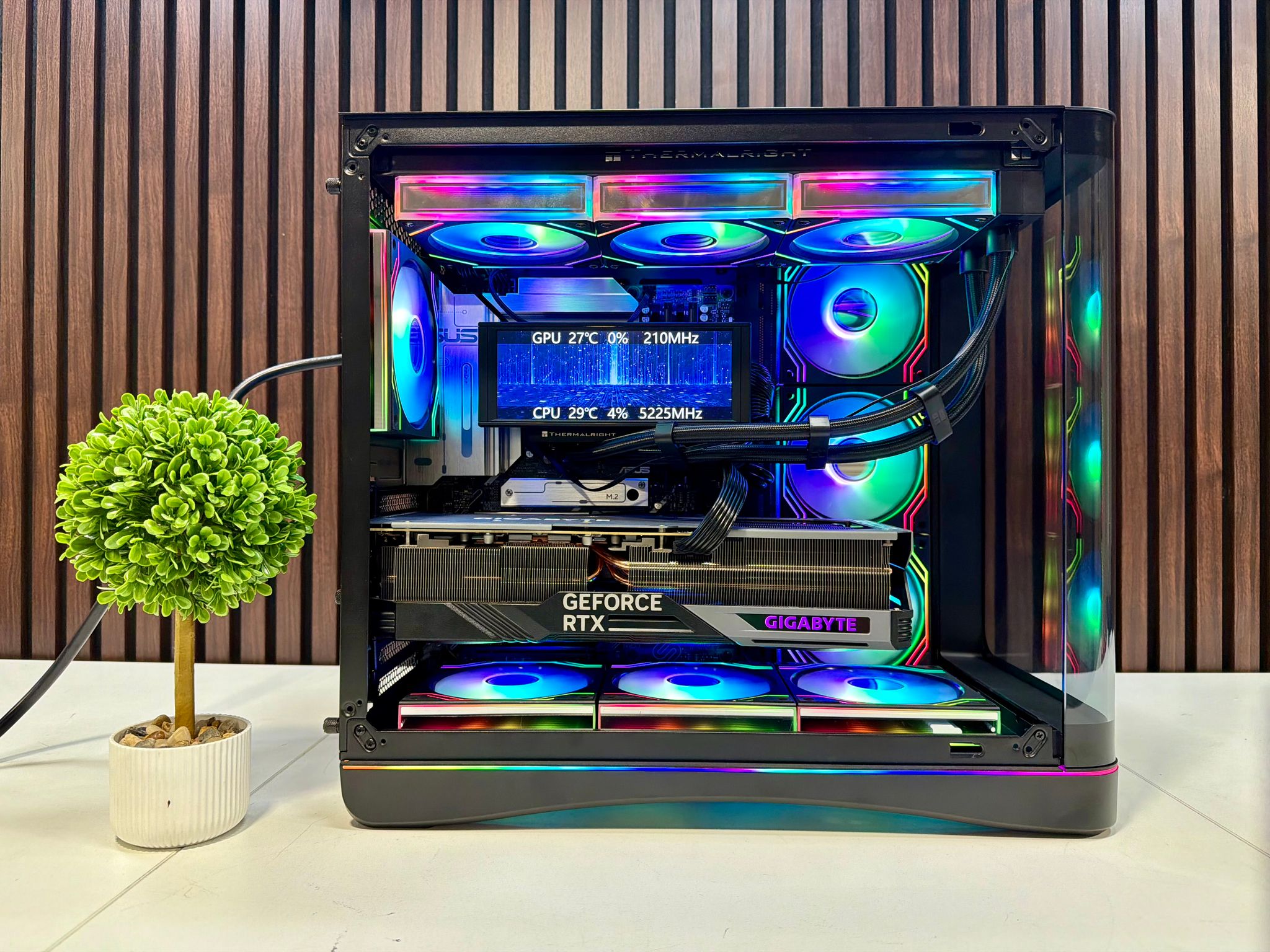 RTX 4080 | Ryzen 9800X3D | 32GB DDR5 | 2TB M.2 | 1000 Watt Gold PSU | LCD AIO