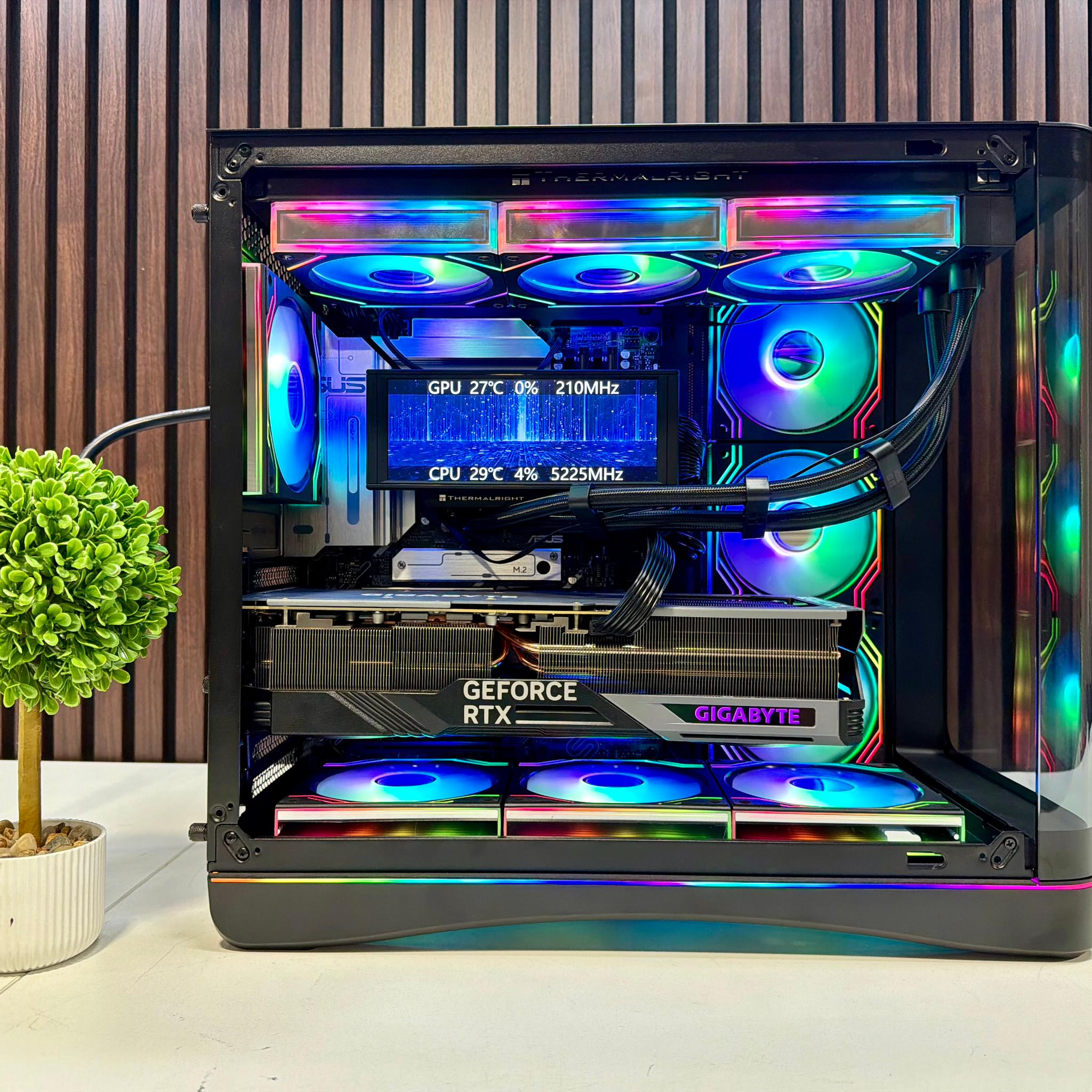 RTX 4080 | Ryzen 9800X3D | 32GB DDR5 | 2TB M.2 | 1000 Watt Gold PSU | LCD AIO