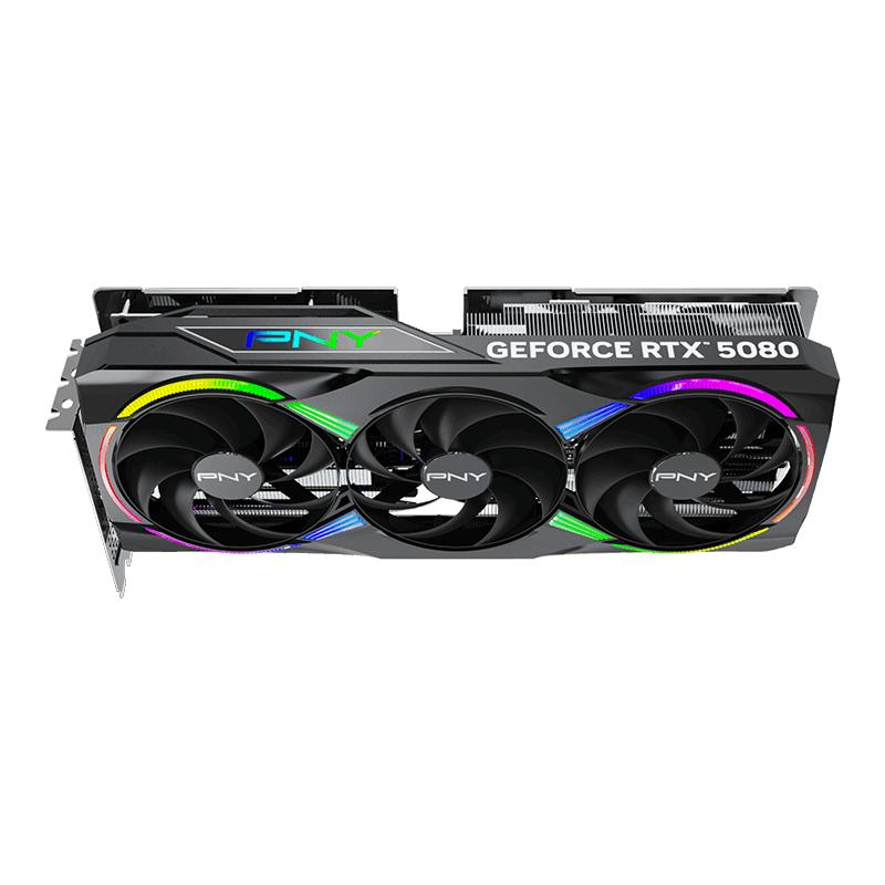 PNY GeForce RTX 5080 EPIC-X ARGB 16GB OC Triple Fan GPU New