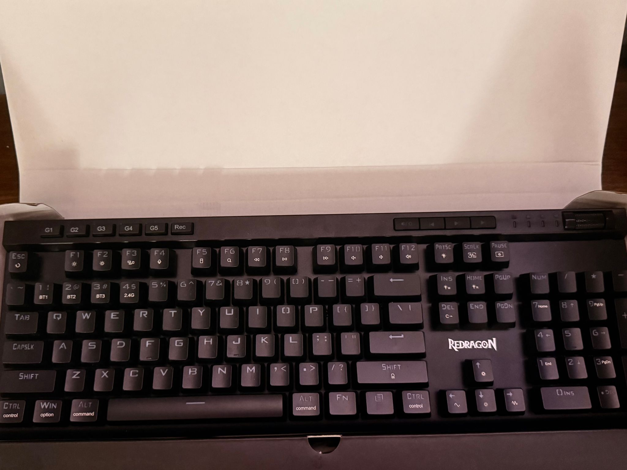 Redragon K580 PRO Wireless RGB Mechanical Gaming Keyboard  Red Switches