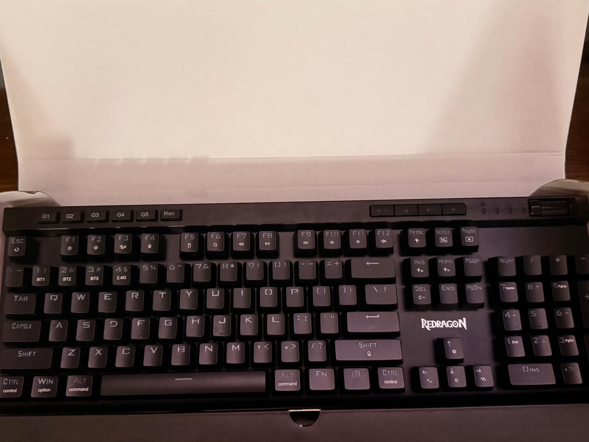 Redragon K580 PRO Wireless RGB Mechanical Gaming Keyboard  Red Switches