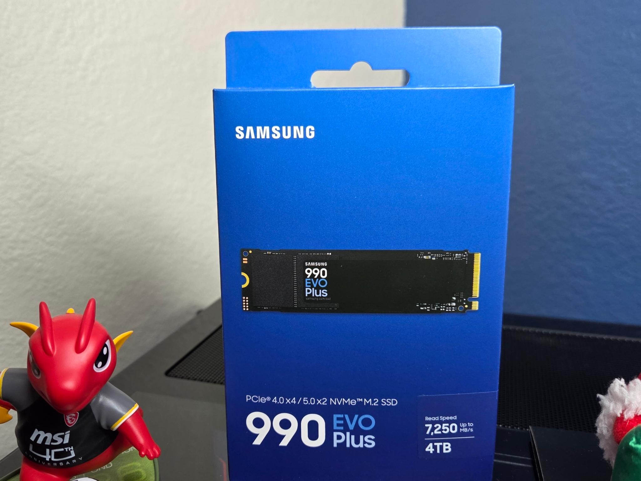 Samsung 990 EVO Plus 4TB SSD M.2 PCIe 4.0x4 5.0x2 NVMe