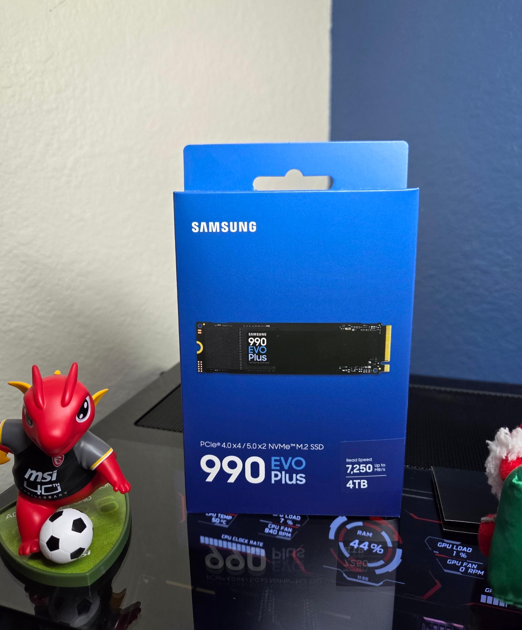Samsung 990 EVO Plus 4TB SSD M.2 PCIe 4.0x4 5.0x2 NVMe