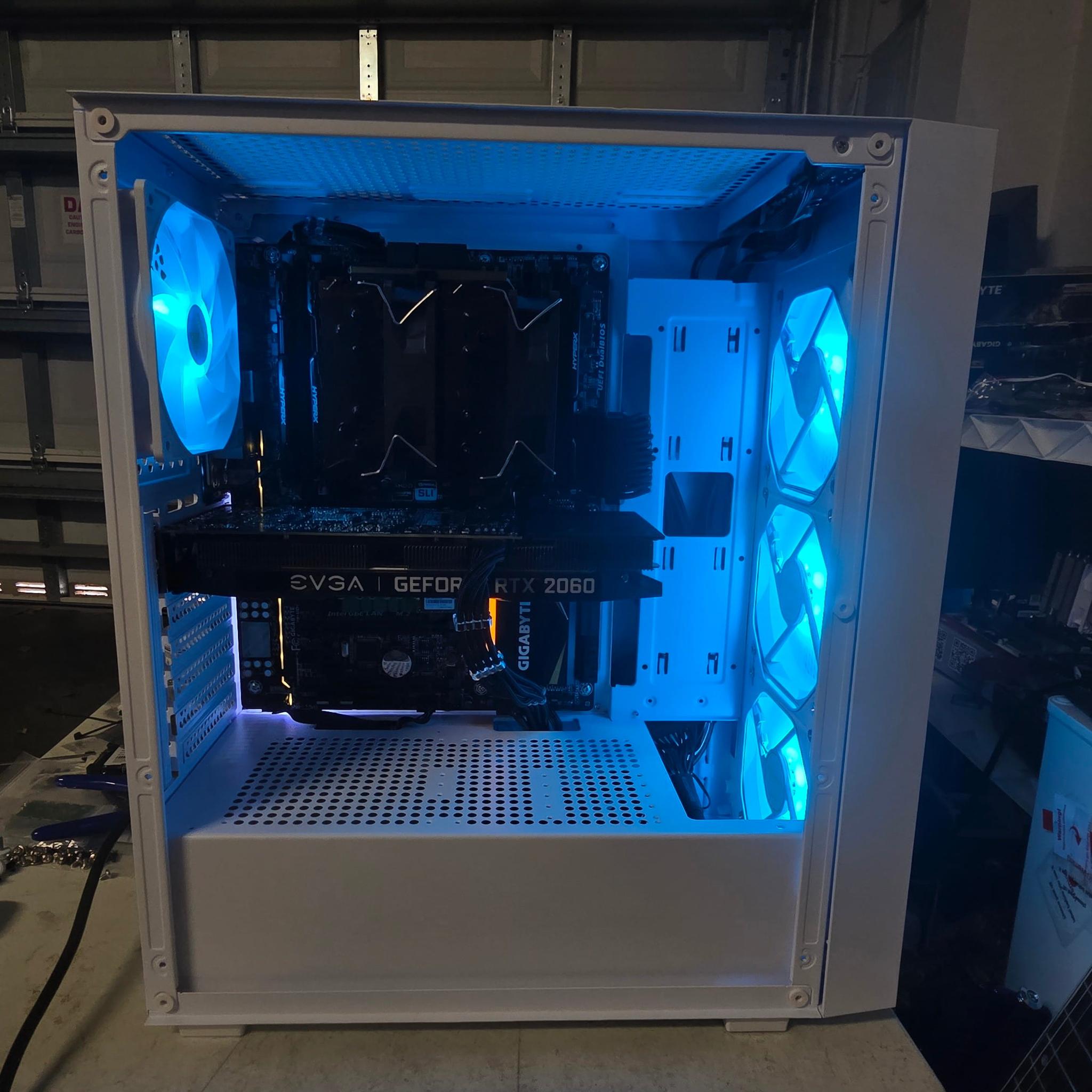 ⚪ White RTX 2060 PC – i7-5820K | 16GB DDR4 | 512GB NVMe | 1440p Capable