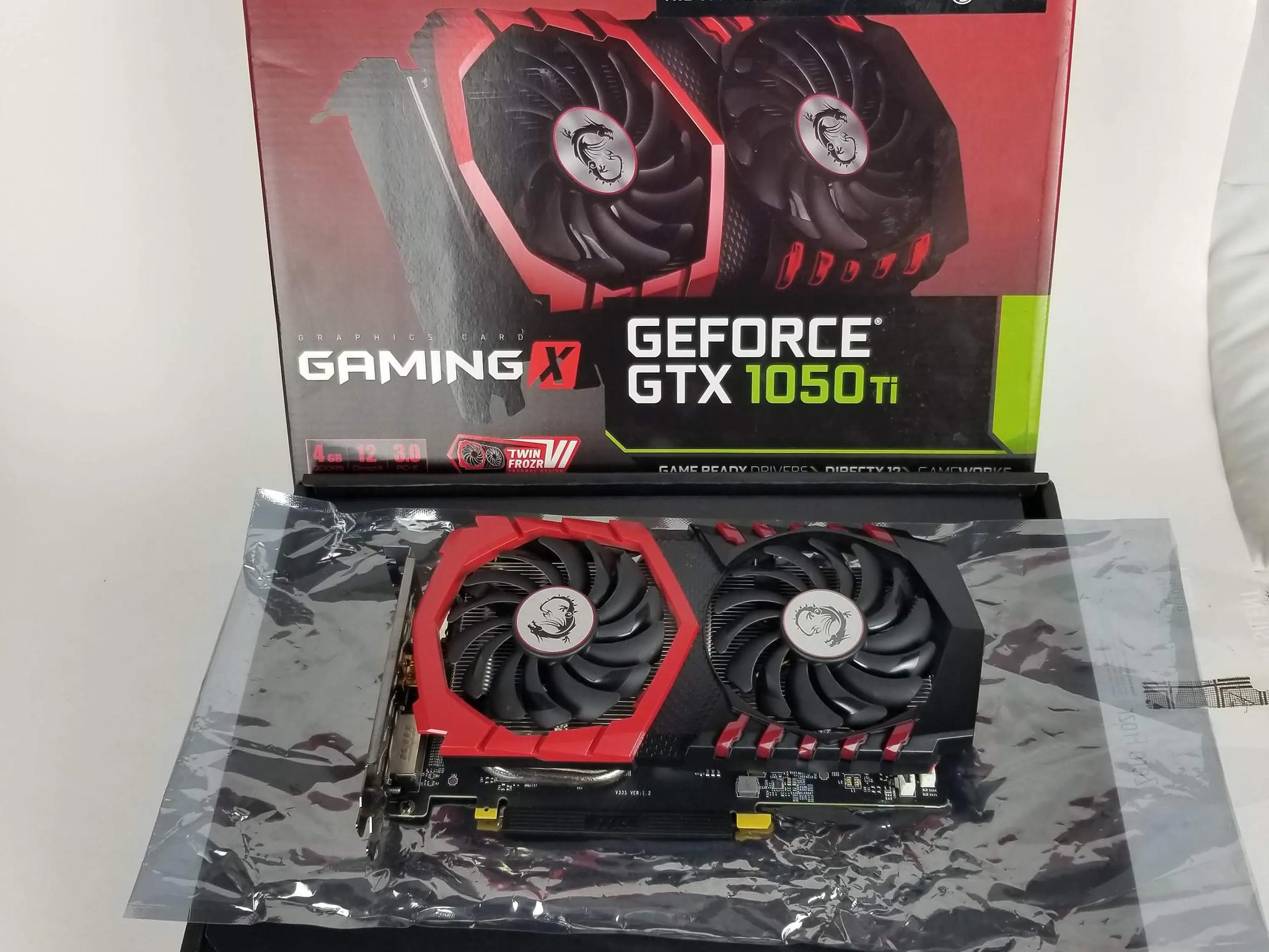 MSI NVIDIA GeForce GTX 1050 TI 4GB GDDR5 Graphics Card