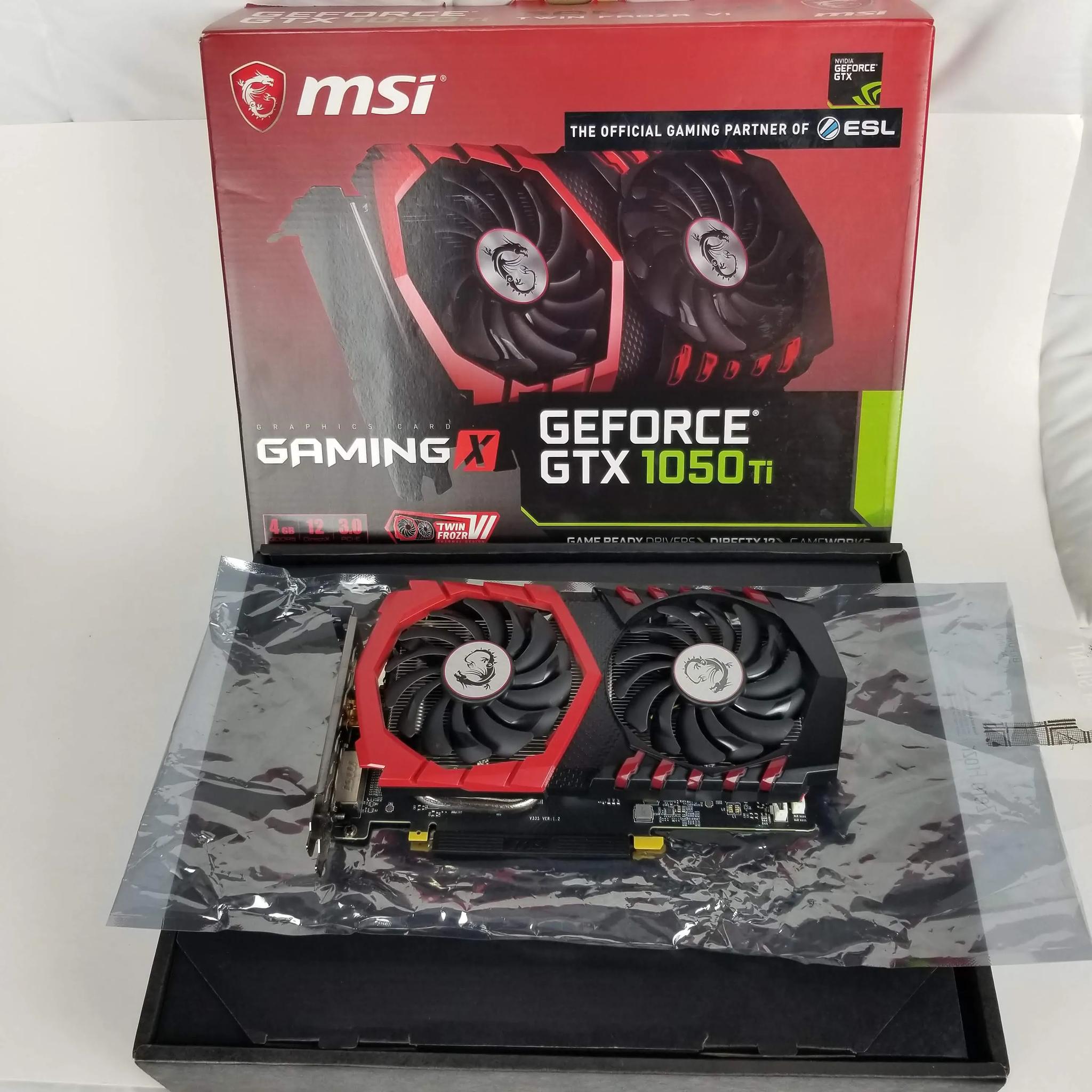 MSI NVIDIA GeForce GTX 1050 TI 4GB GDDR5 Graphics Card