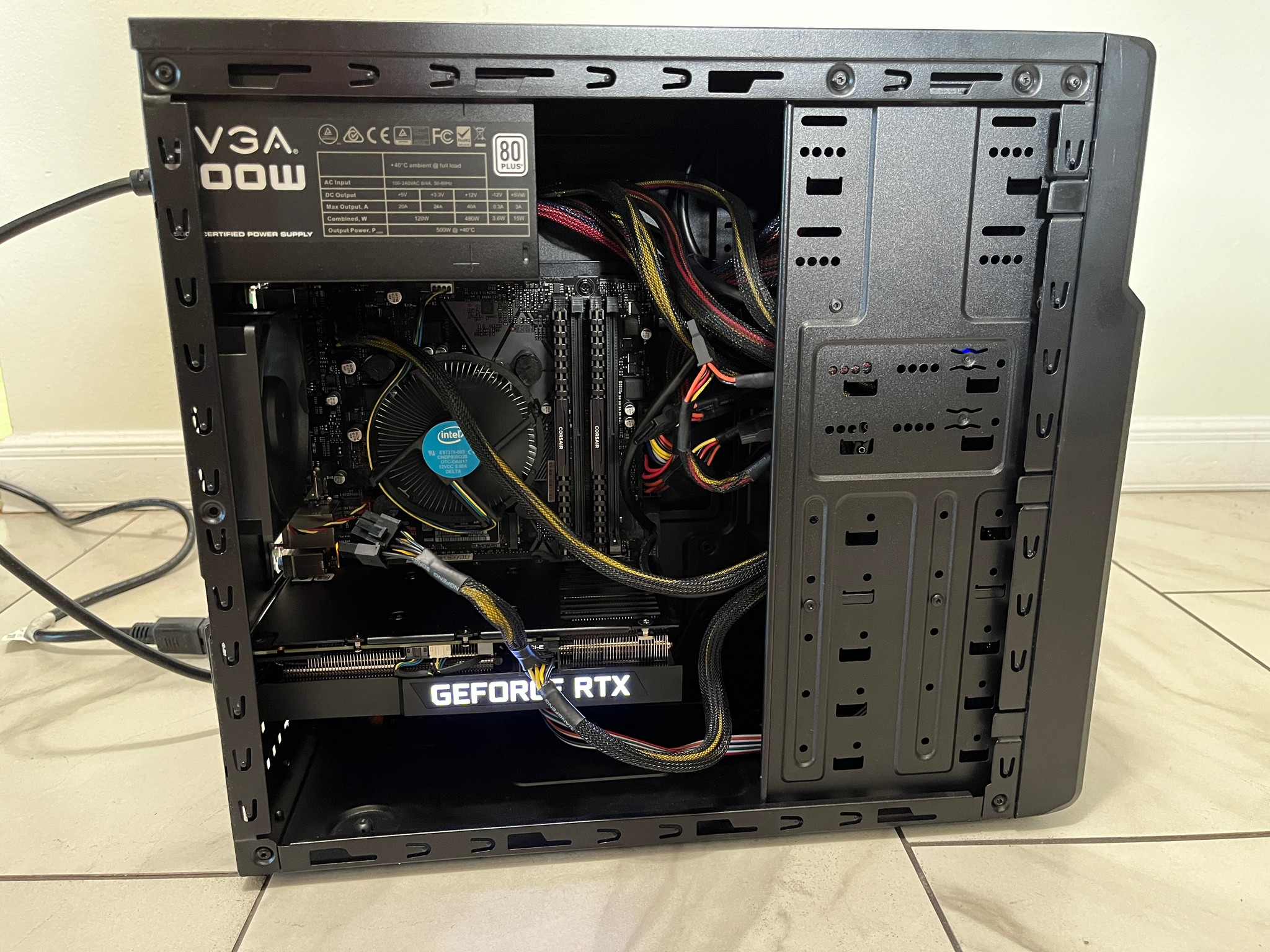 NVIDIA RTX 3060 Ti, Intel Core i5-9400f, 16GB RAM, 512GB SSD - Sleeper Gaming PC w/ Wi-Fi & BT