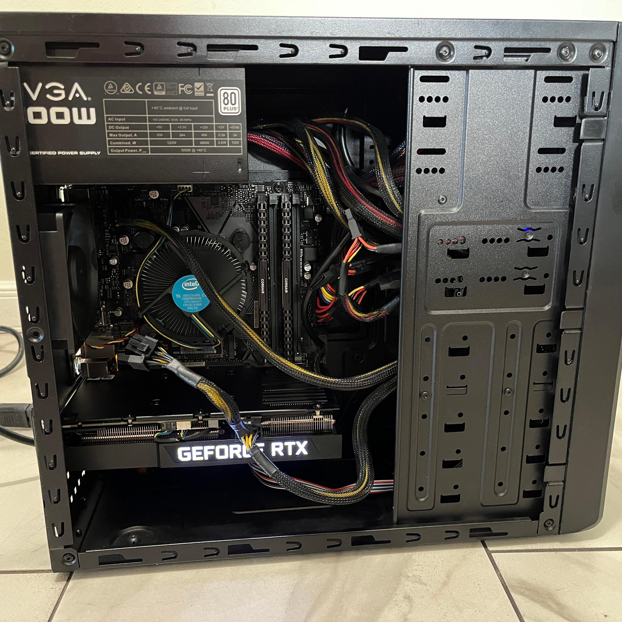 NVIDIA RTX 3060 Ti, Intel Core i5-9400f, 16GB RAM, 512GB SSD - Sleeper Gaming PC w/ Wi-Fi & BT