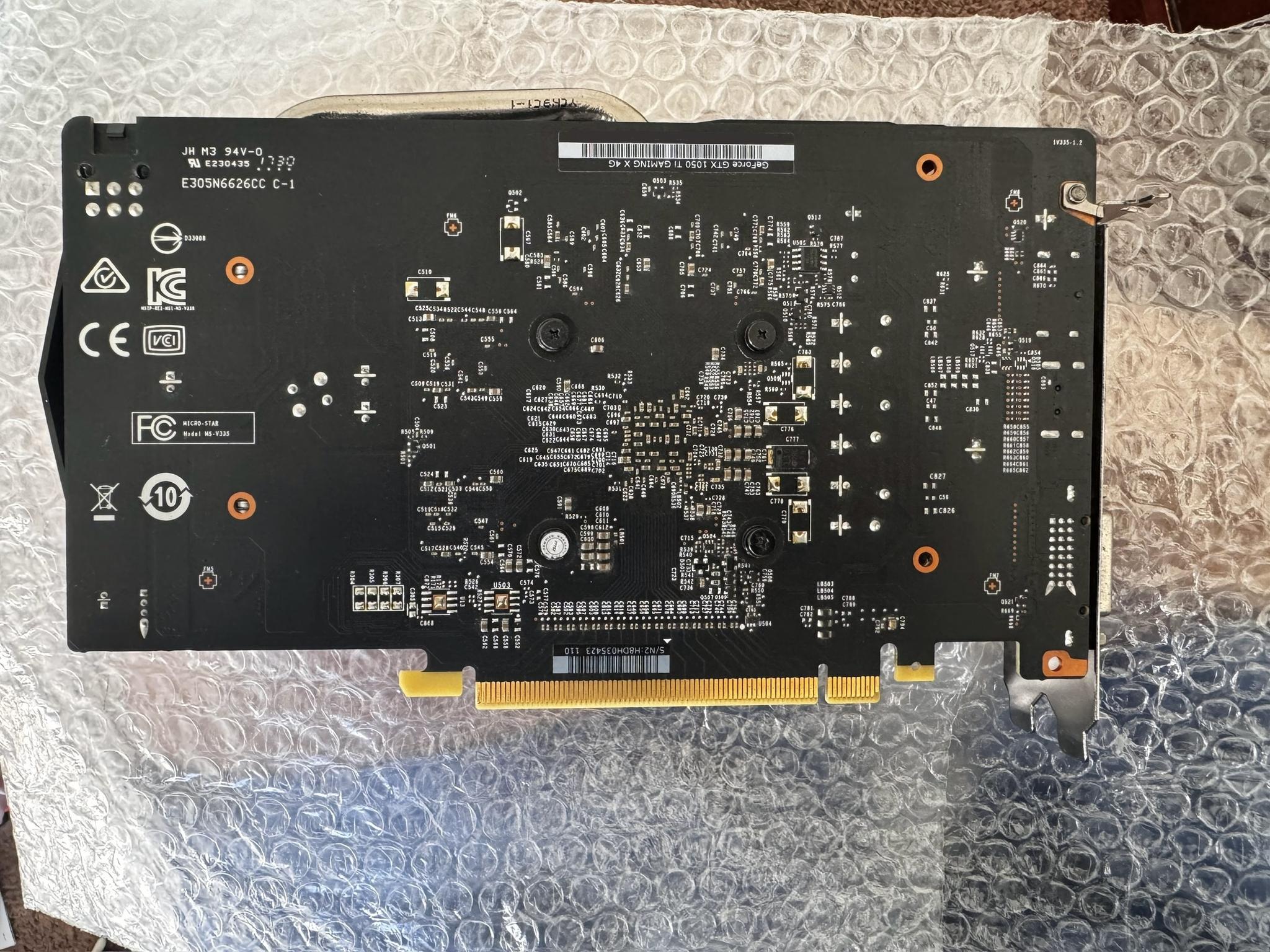 MSI GTX 1050 Ti Gaming X