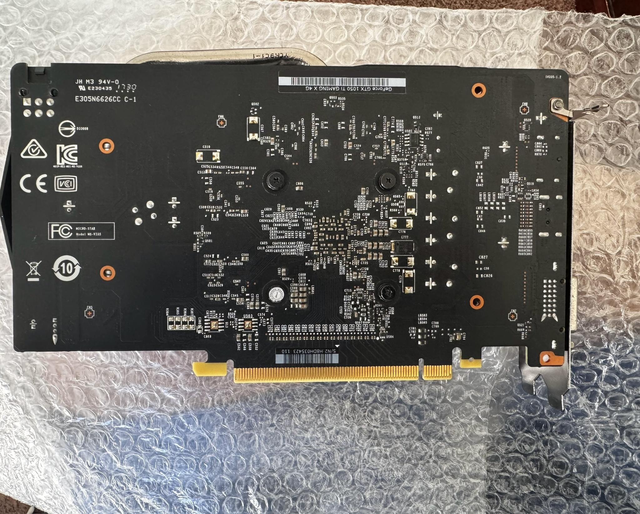 MSI GTX 1050 Ti Gaming X