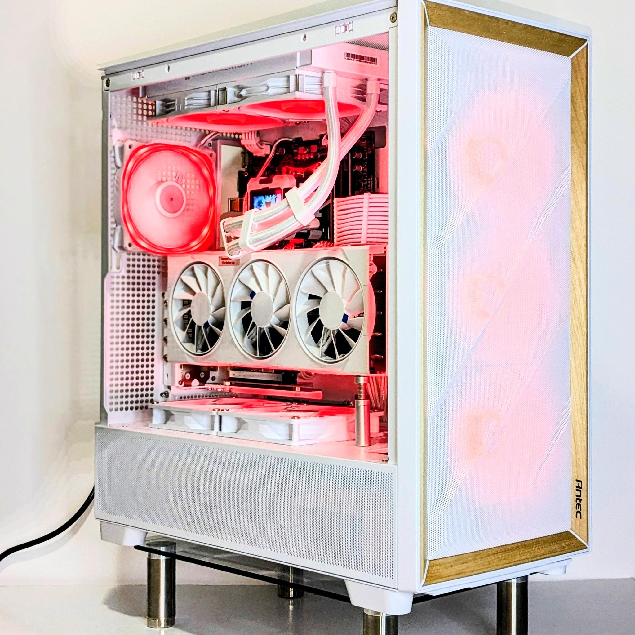 All-White Birch PC | Ryzen 7 7800X3D | XFX RX 9070 (XT Flashed - 29.5k Time Spy)