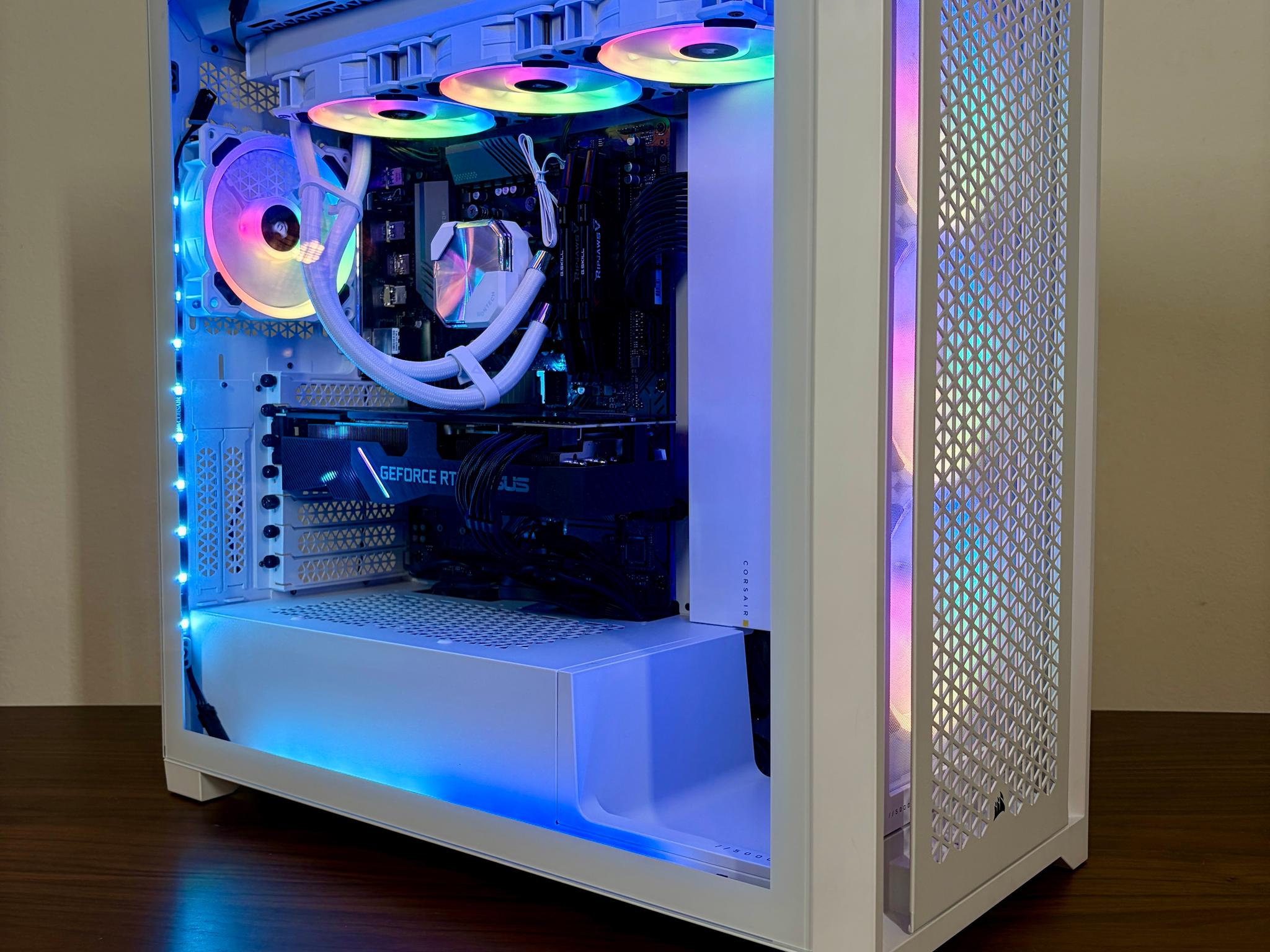 White RGB Corsair 5000D build | Ryzen 7 5700x | 16GB RAM + 1TB SSD | ASUS 2070 Super