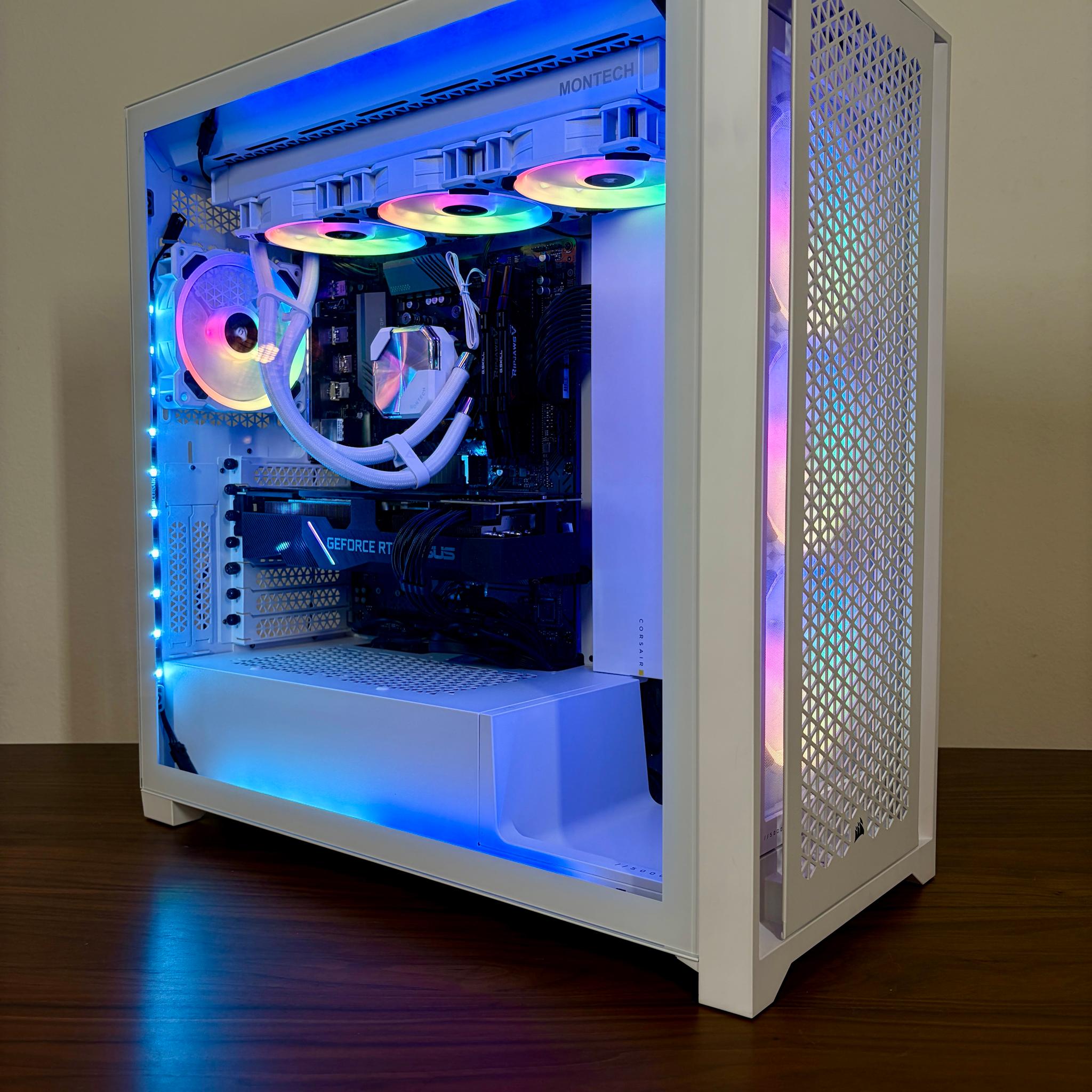 White RGB Corsair 5000D build | Ryzen 7 5700x | 16GB RAM + 1TB SSD | ASUS 2070 Super