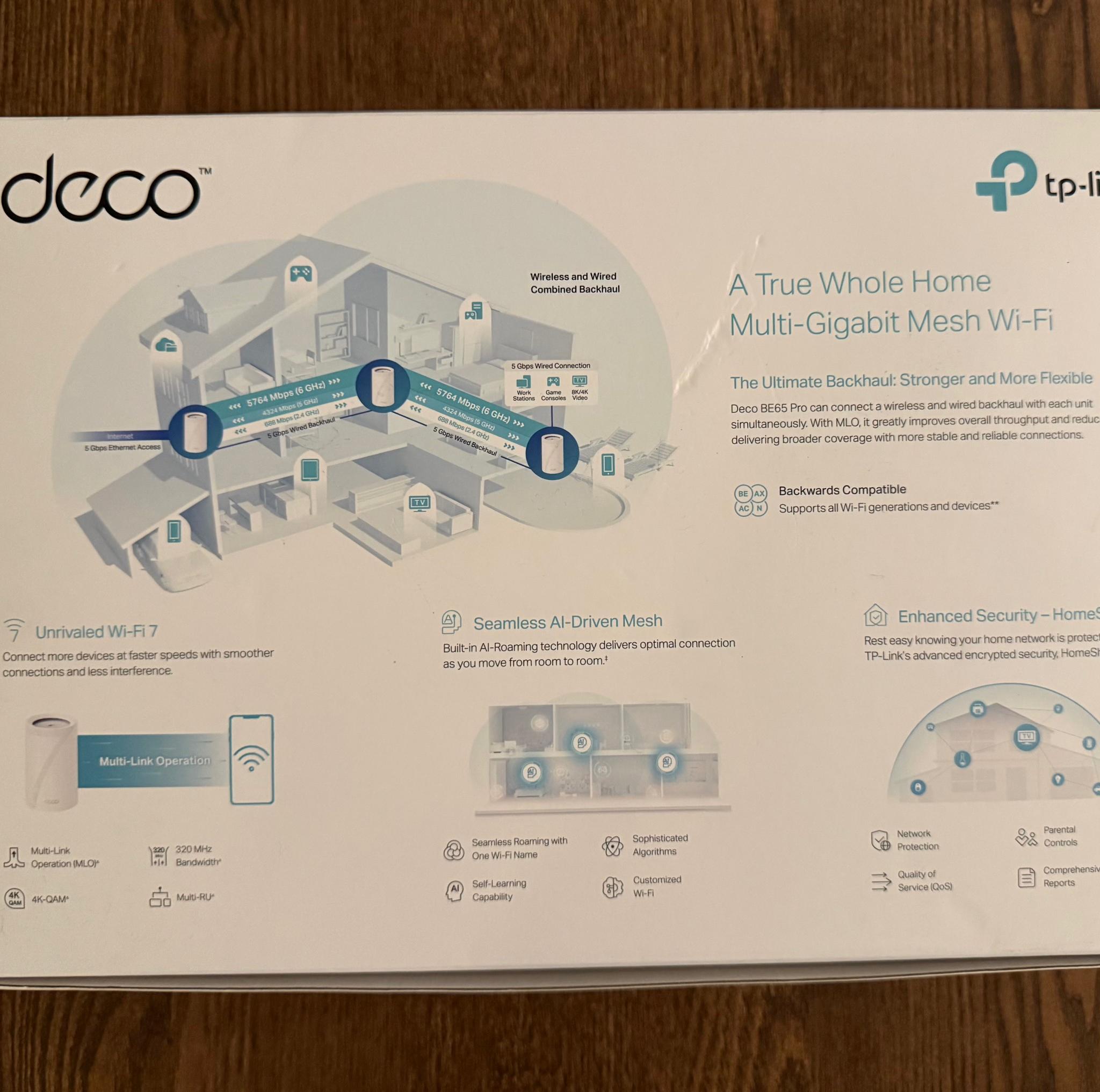 DECO Wi-Fi 7 BE11000 Tri-Band Whole Home Mesh System