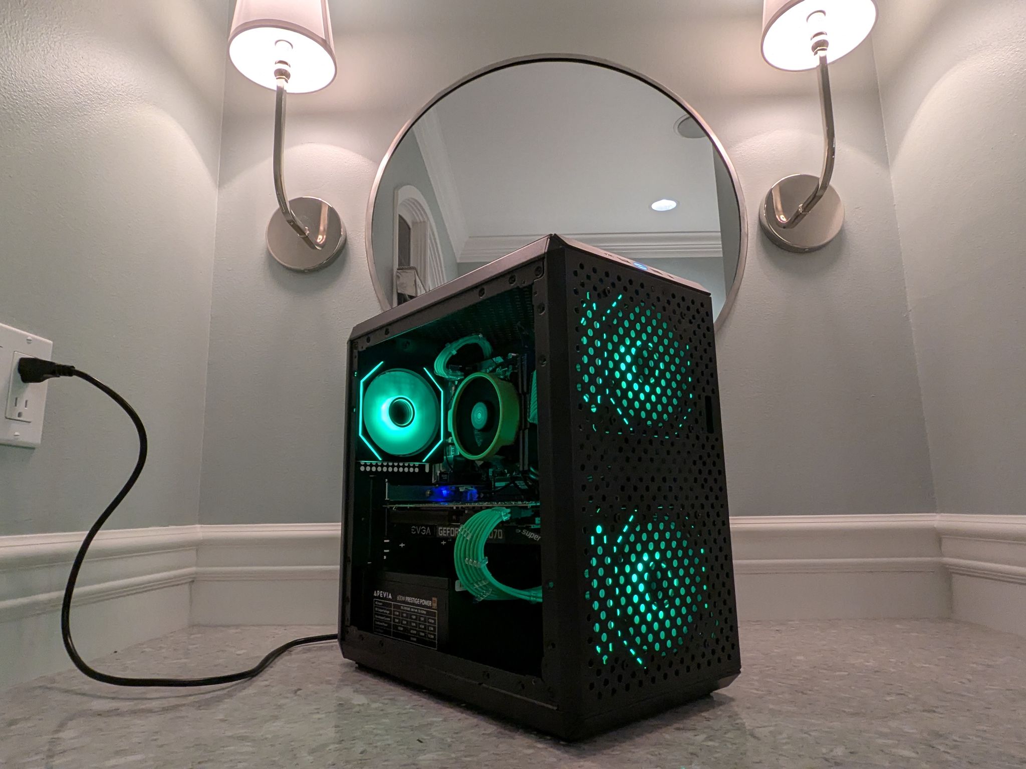Green, Budget, m-atx, 1080p custom PC |RTX 2070 Super|Ryzen 5 3600|16GB DDR4 3200|1TB SSD| WiFi 6|🔥🔥