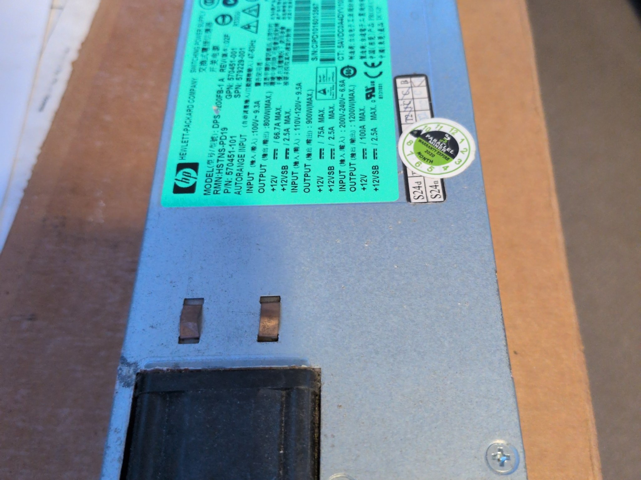 HP 1200W Server PSU DPS-1200FB Kit Breakout Board Cables - Unit 4