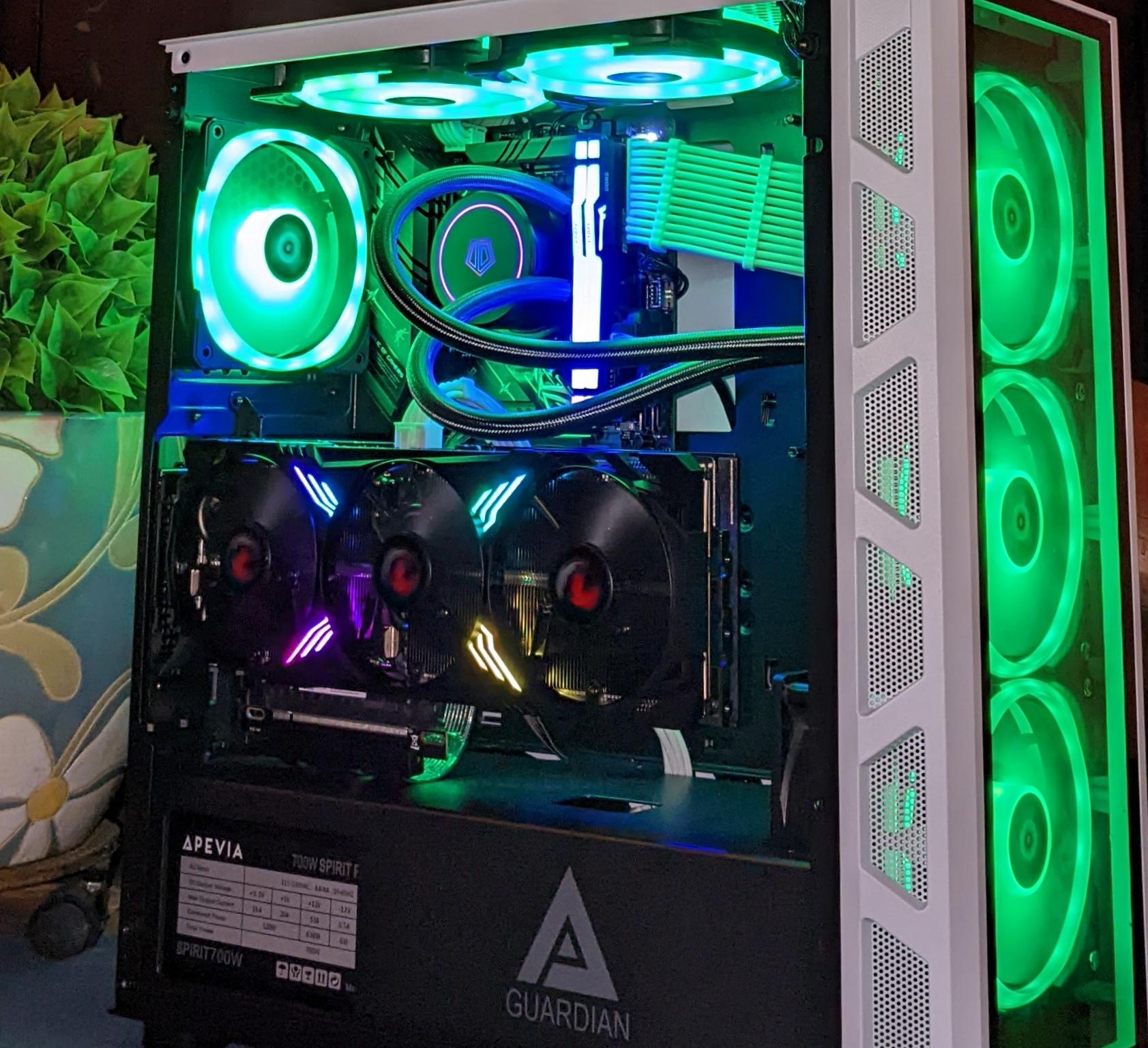 ⚪️Pro Gaming PC| RTX 4070 12GB| 12th Gen I5| 16GB DDR5 RAM@5600MHz| 3TB NVMe/SSD| Windows 11 Pro