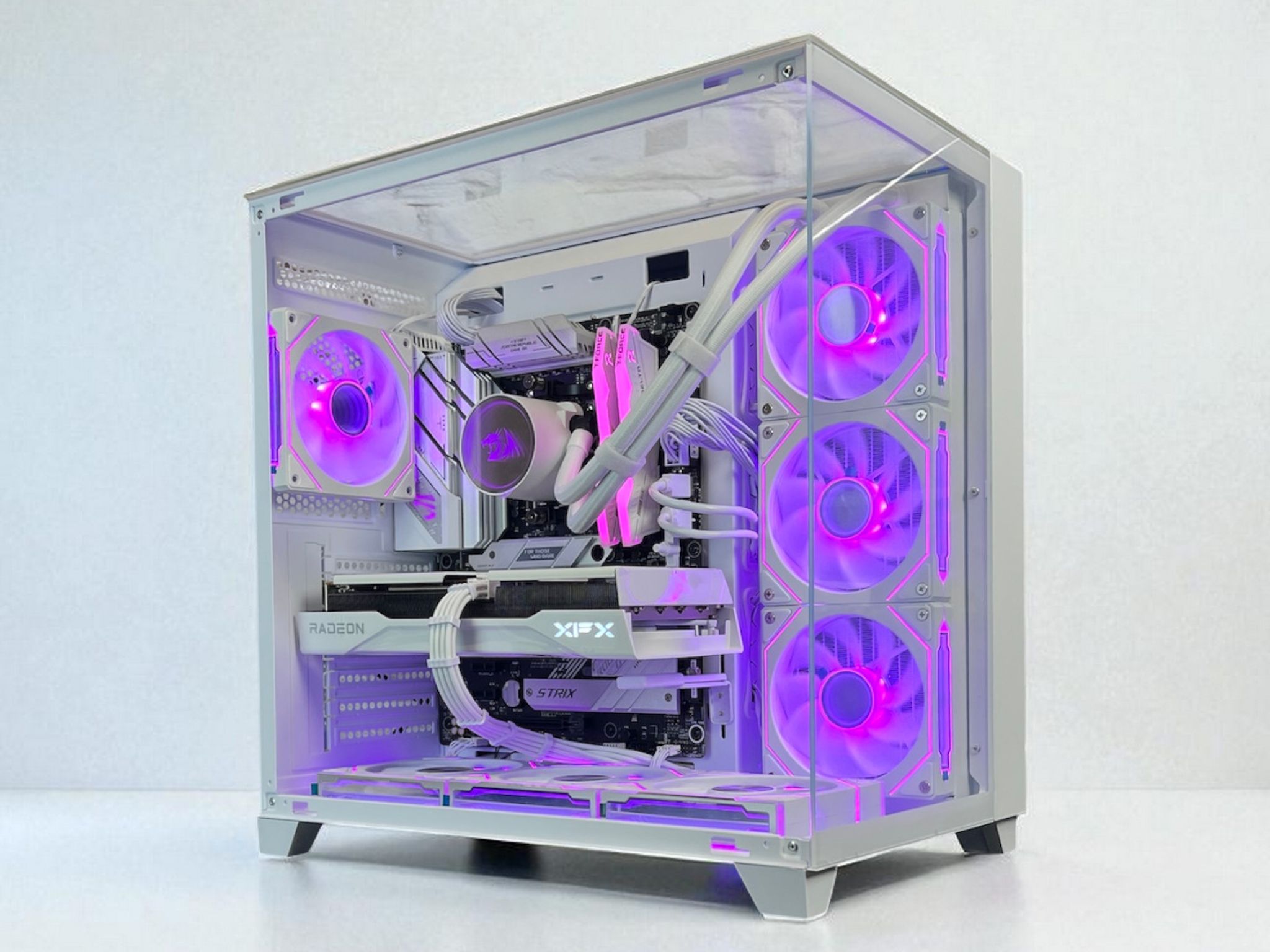 Liquid Cooled AMD RX 9060 XT 16GB Ryzen 5 8400F 16GB DDR5 1 TB M.2