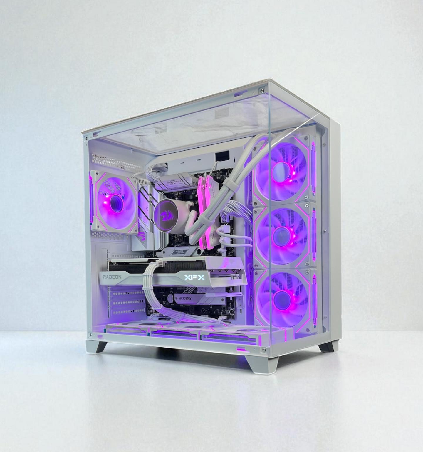 Liquid Cooled AMD RX 9060 XT 16GB Ryzen 5 8400F 16GB DDR5 1 TB M.2 Gaming PC