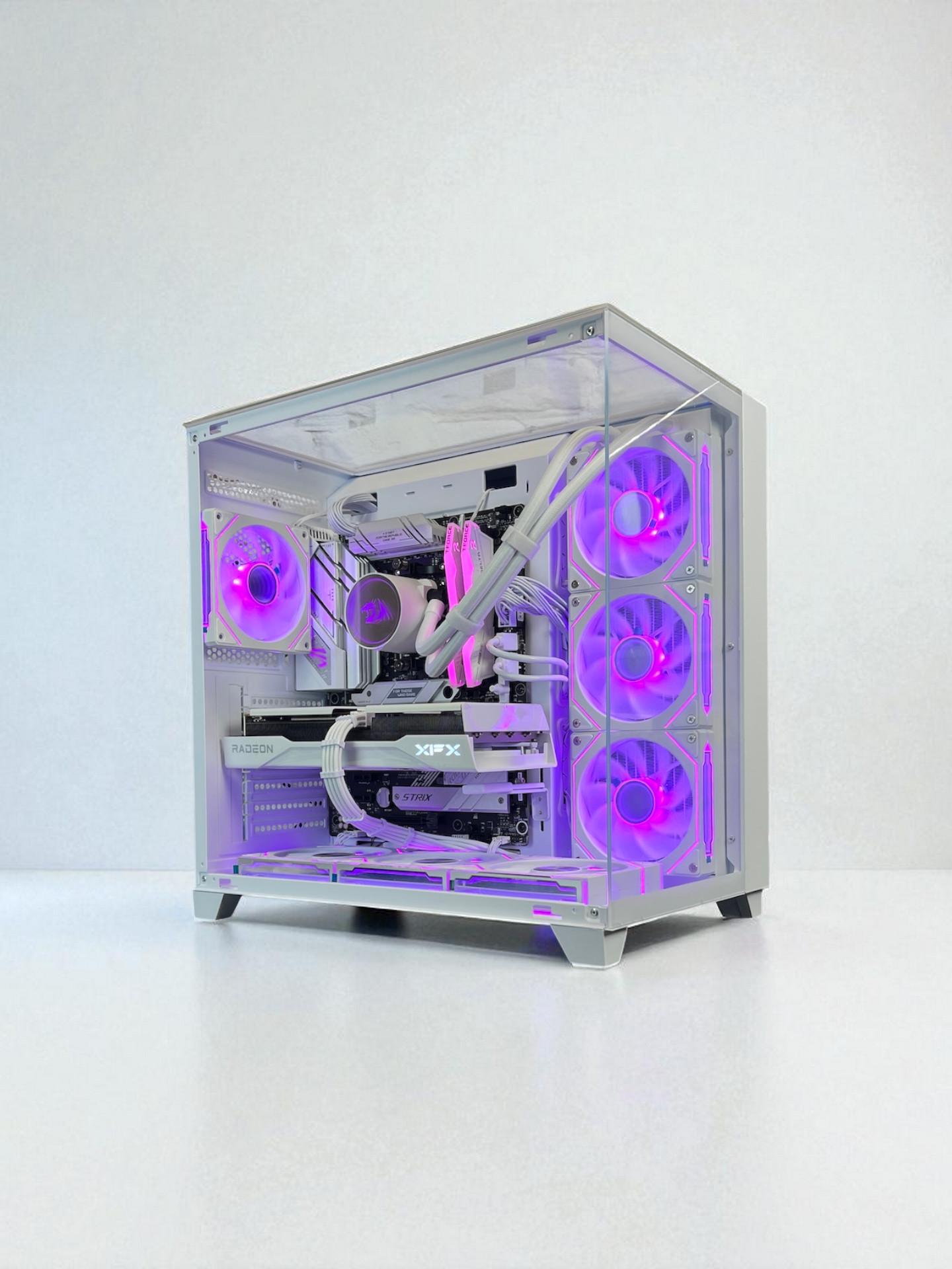 Liquid Cooled AMD RX 9060 XT 16GB Ryzen 5 8400F 16GB DDR5 1 TB M.2 Gaming PC