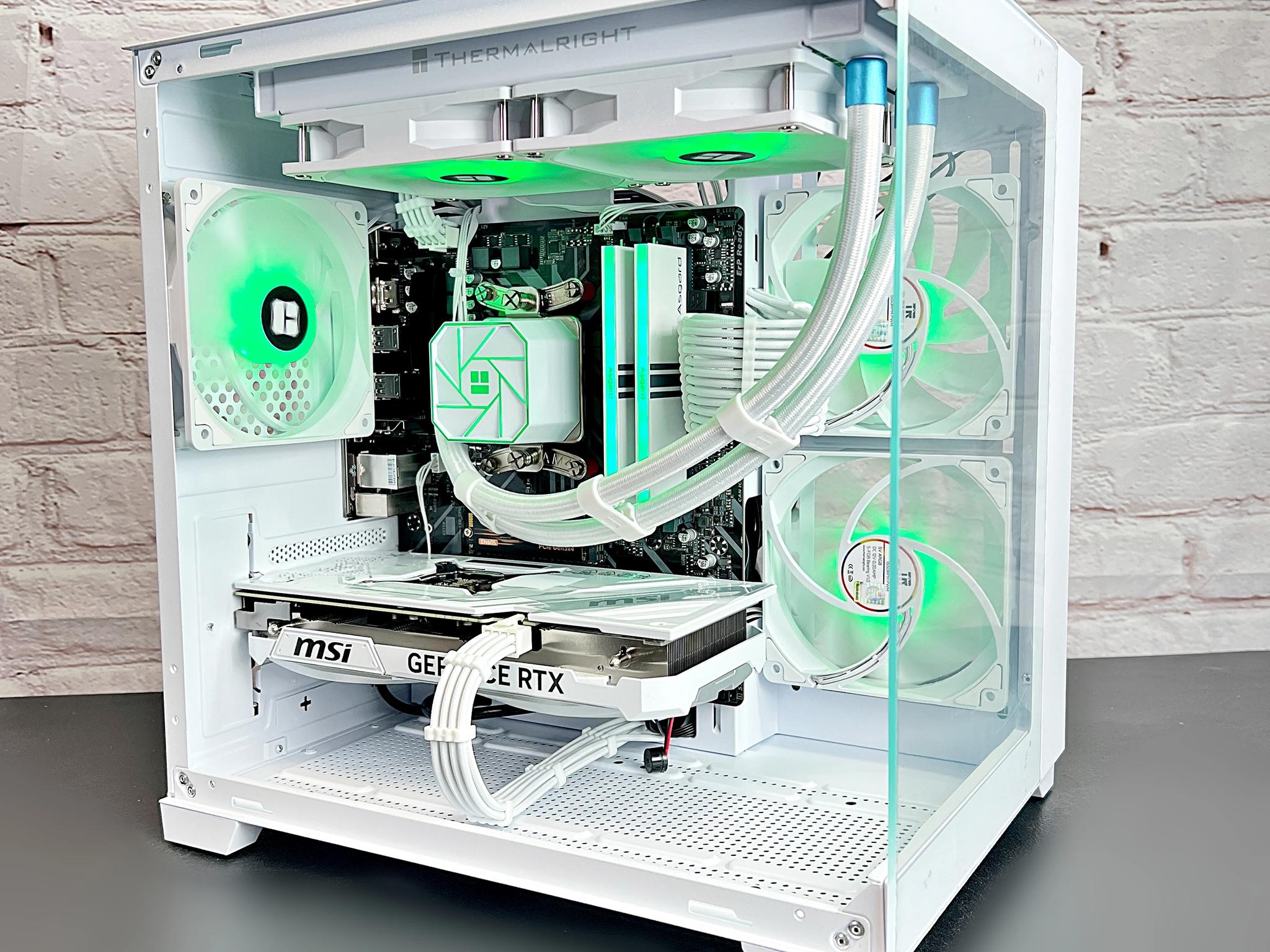 Liquid Cooled RTX 4070 Ryzen 5 5600X 16GB RAM 1TB M.2 Win 11 Gaming PC