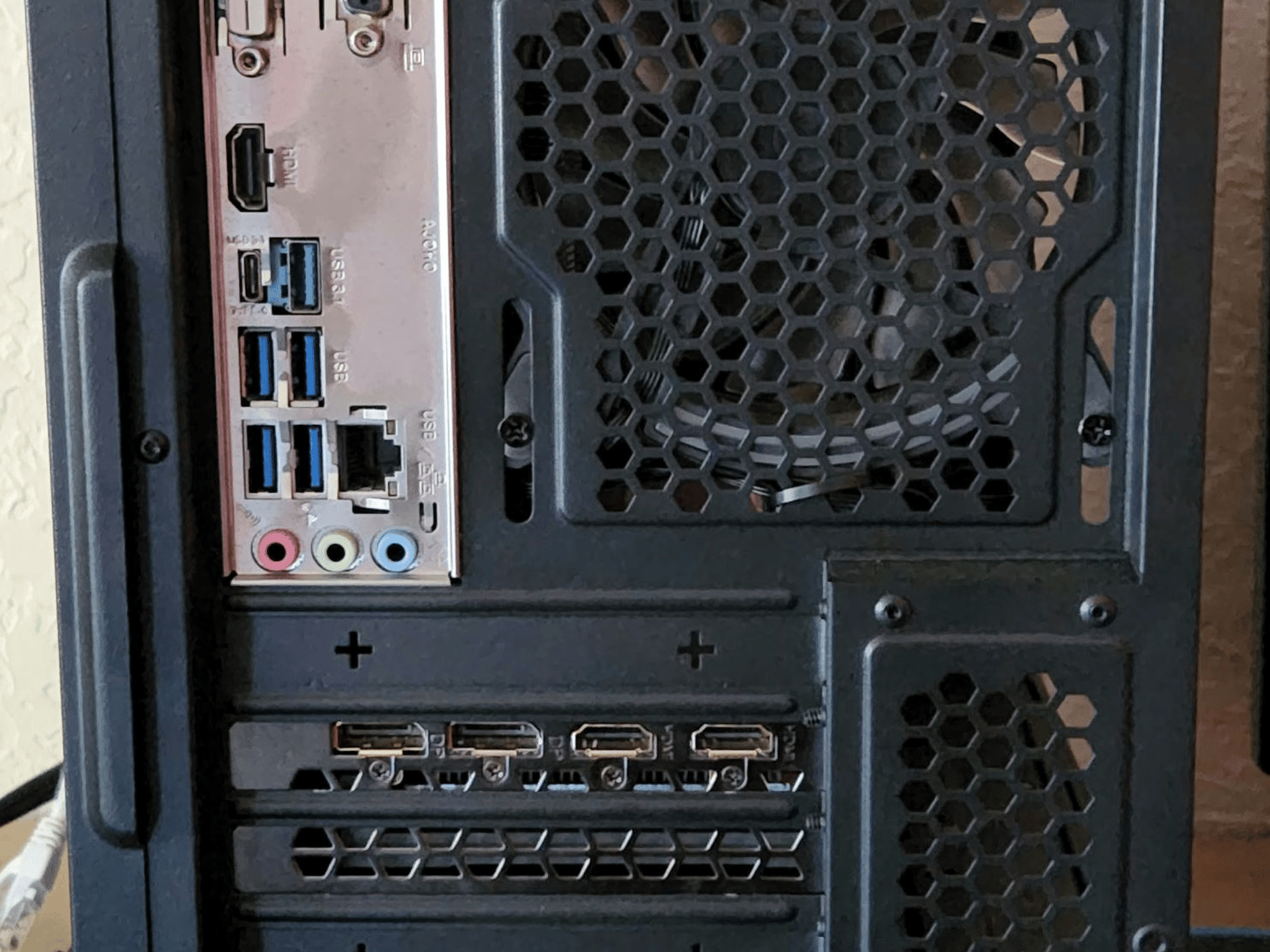 Ryzen 2600X with RTX 2060.  B450m, 16Gb Ram, 2TB storage, RGB!