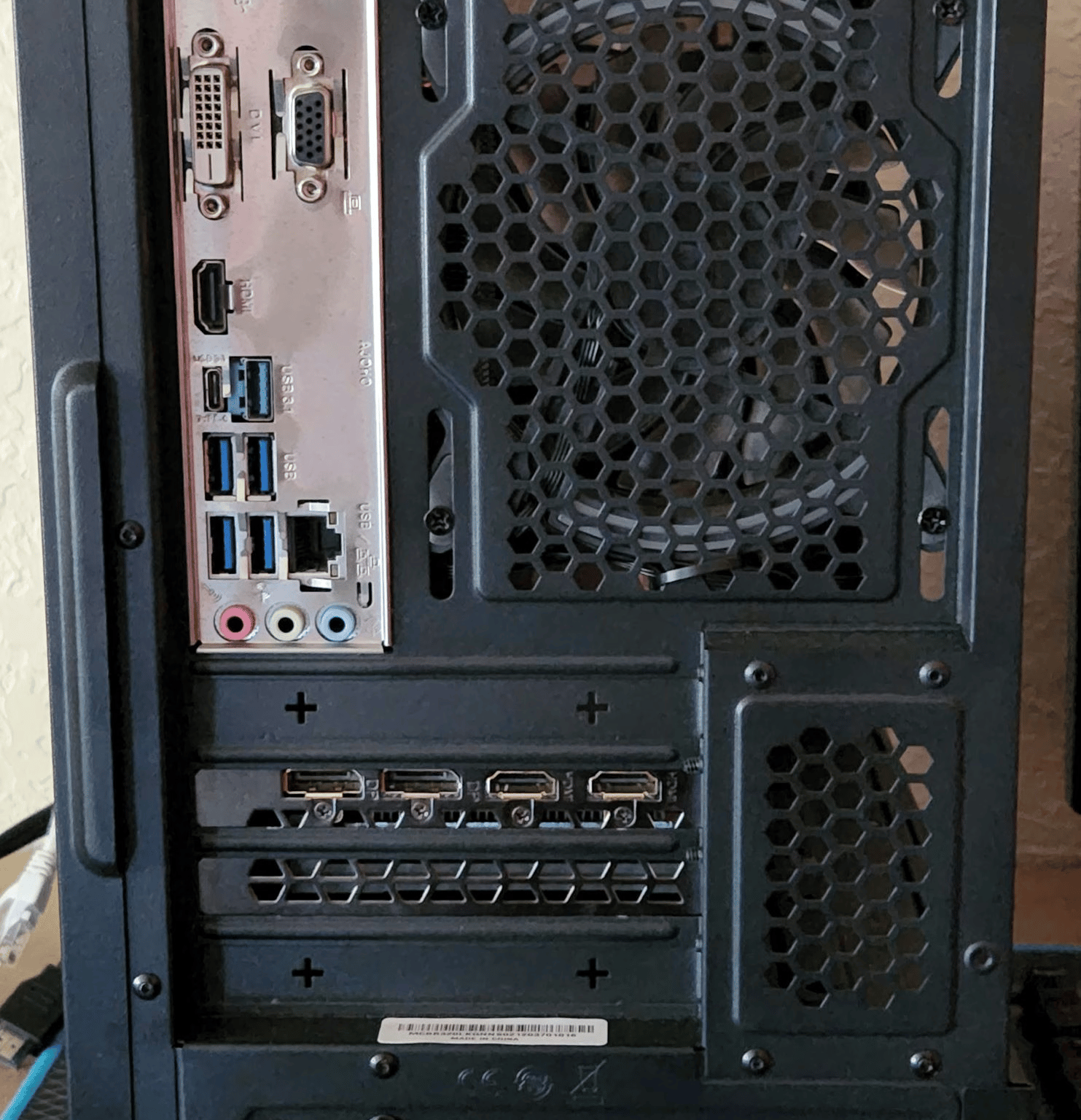 Ryzen 2600X with RTX 2060.  B450m, 16Gb Ram, 2TB storage, RGB!